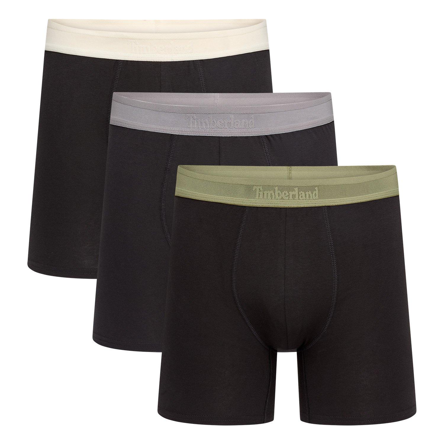 3pk Black - Timberland - Timberland Mens 3 Pack Trunks - 1