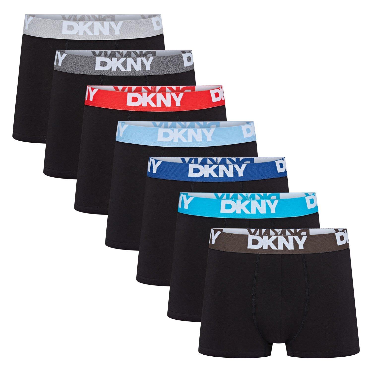 Blck/Blu/Rd/Gry - DKNY - DKNY Mens 7 pack Trunks Seattle - 1