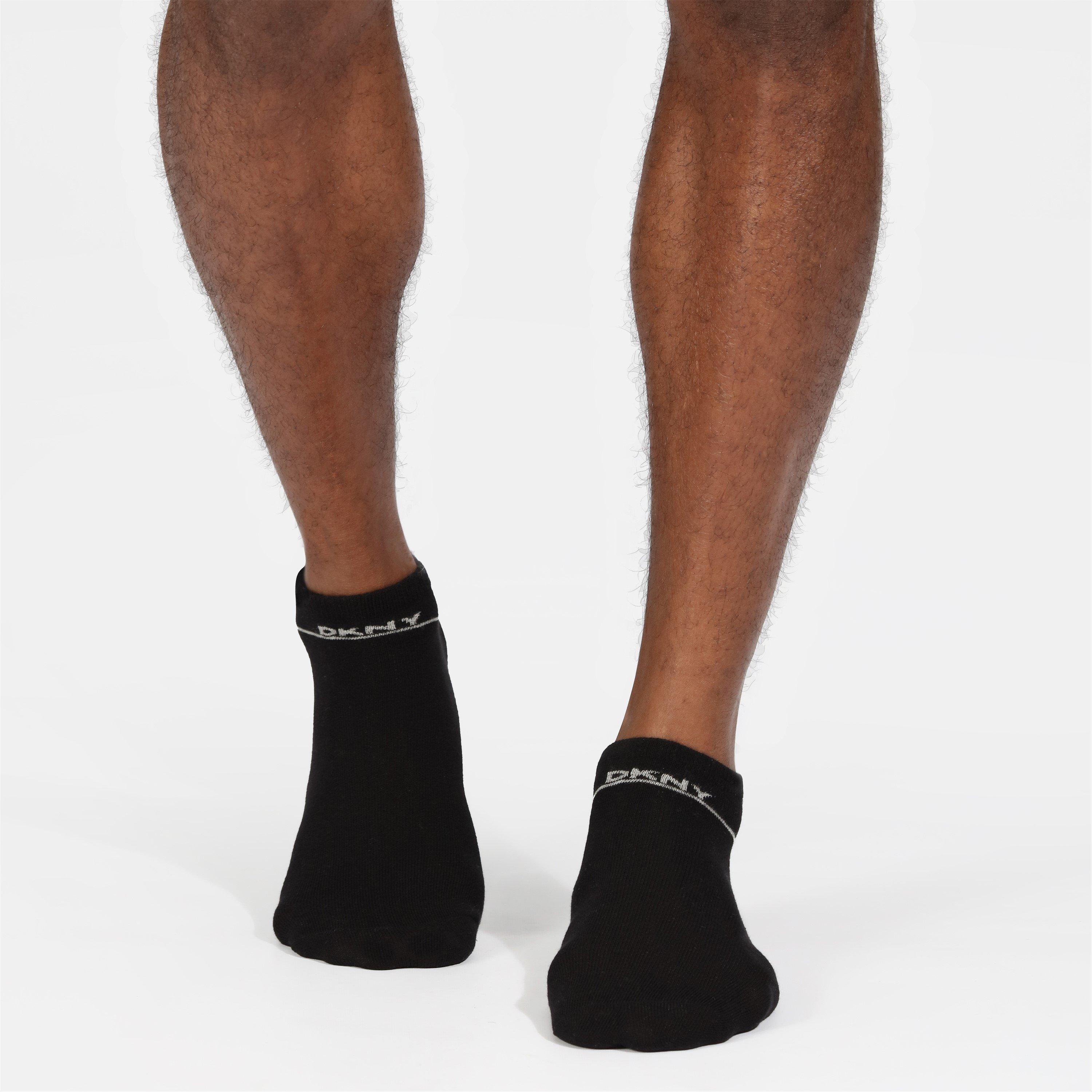 Black/White/Gry - DKNY - DKNY Mens 6 pack Trainer Liners Jefferson - 6
