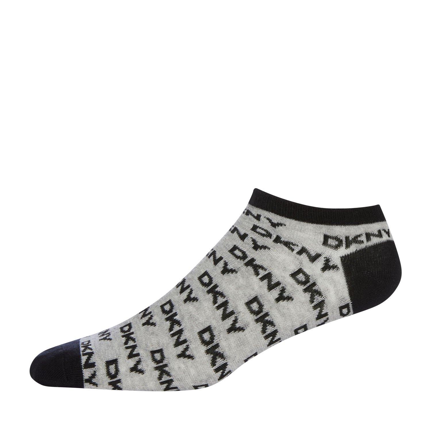 Black/White/Gry - DKNY - DKNY Womens 3 pack Trainer Liner Grace - 4
