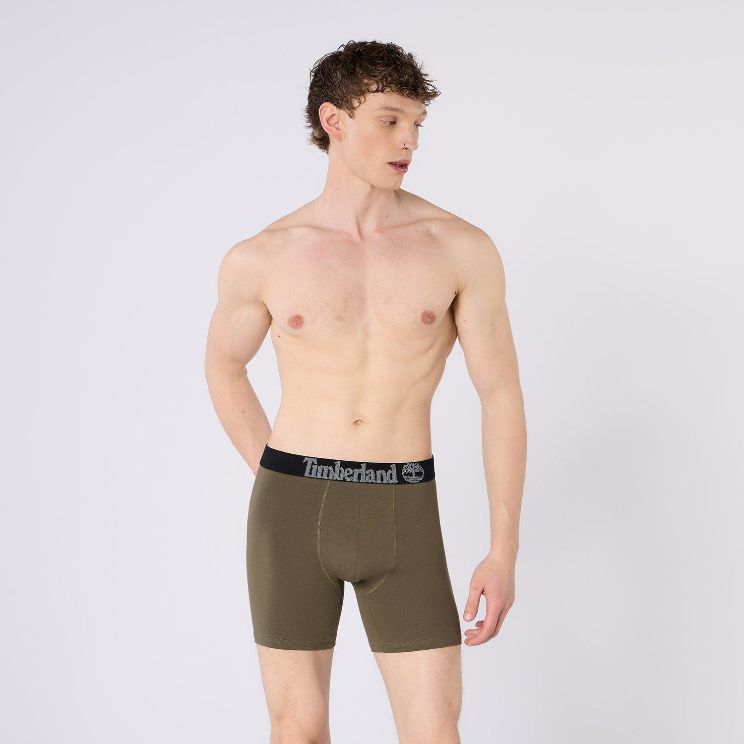 Oliv/Char/Black - Timberland - Timberland Mens 3 Pack Trunks - 10