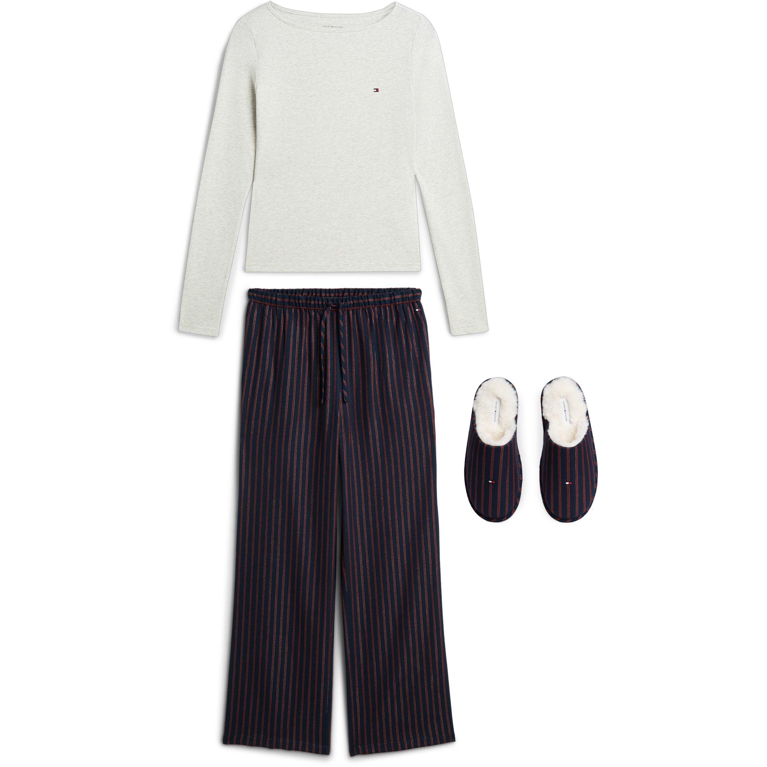Grey Hthr/Hrtge - Tommy Hilfiger - THB TBH LS PJ Slip Ld71 - 1