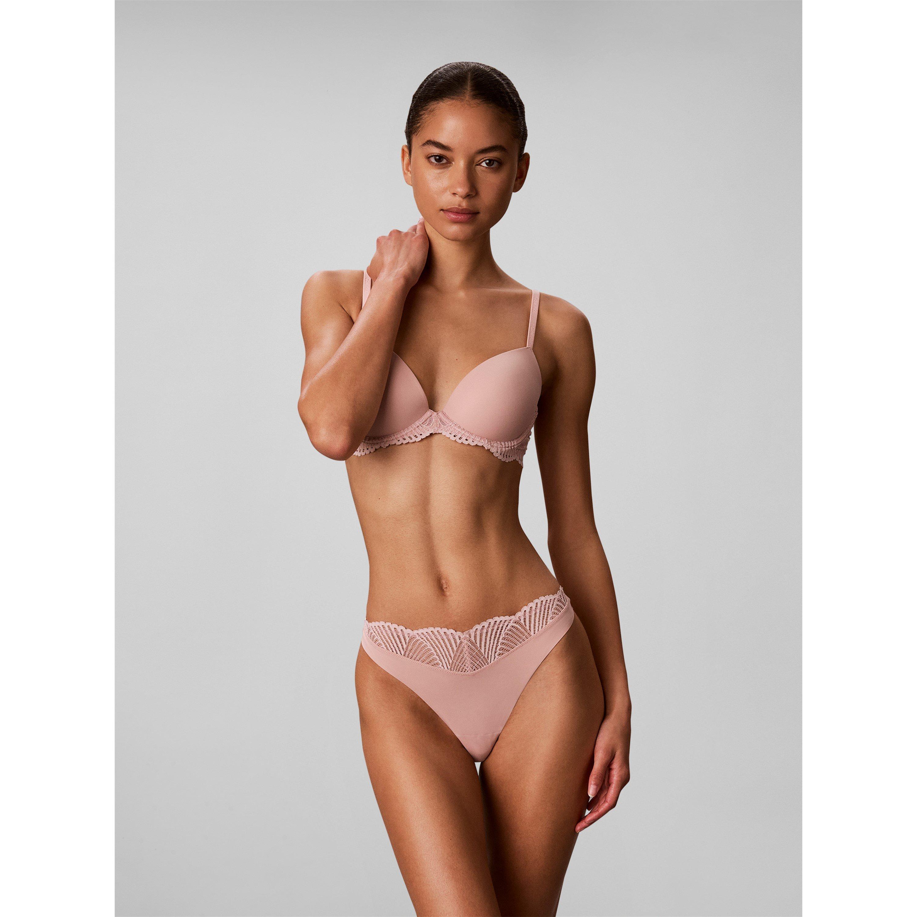 Subdued - Calvin Klein - Women's Perf Fit Lace T Thong Brief - 2