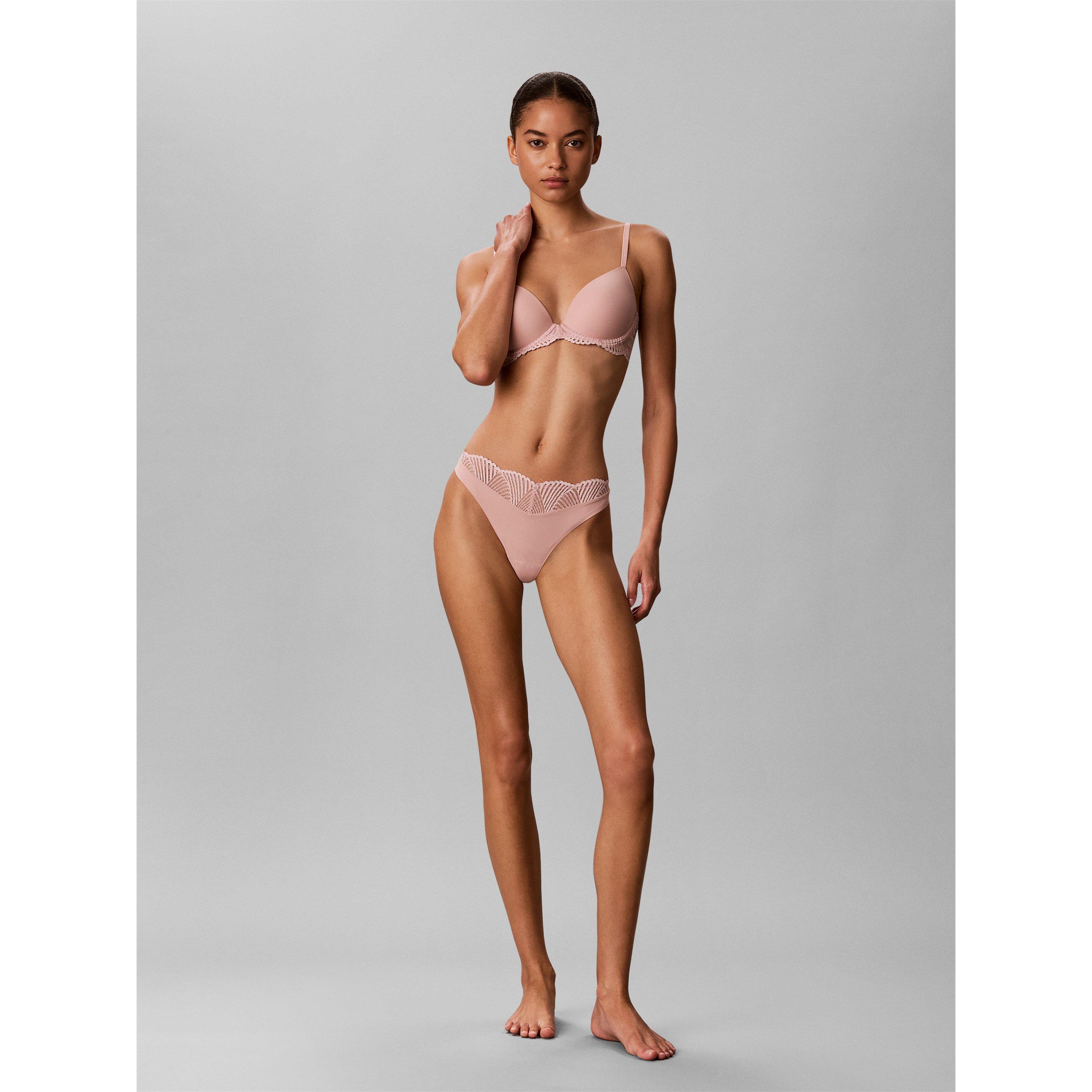 Subdued - Calvin Klein - Women's Perf Fit Lace T Thong Brief - 3