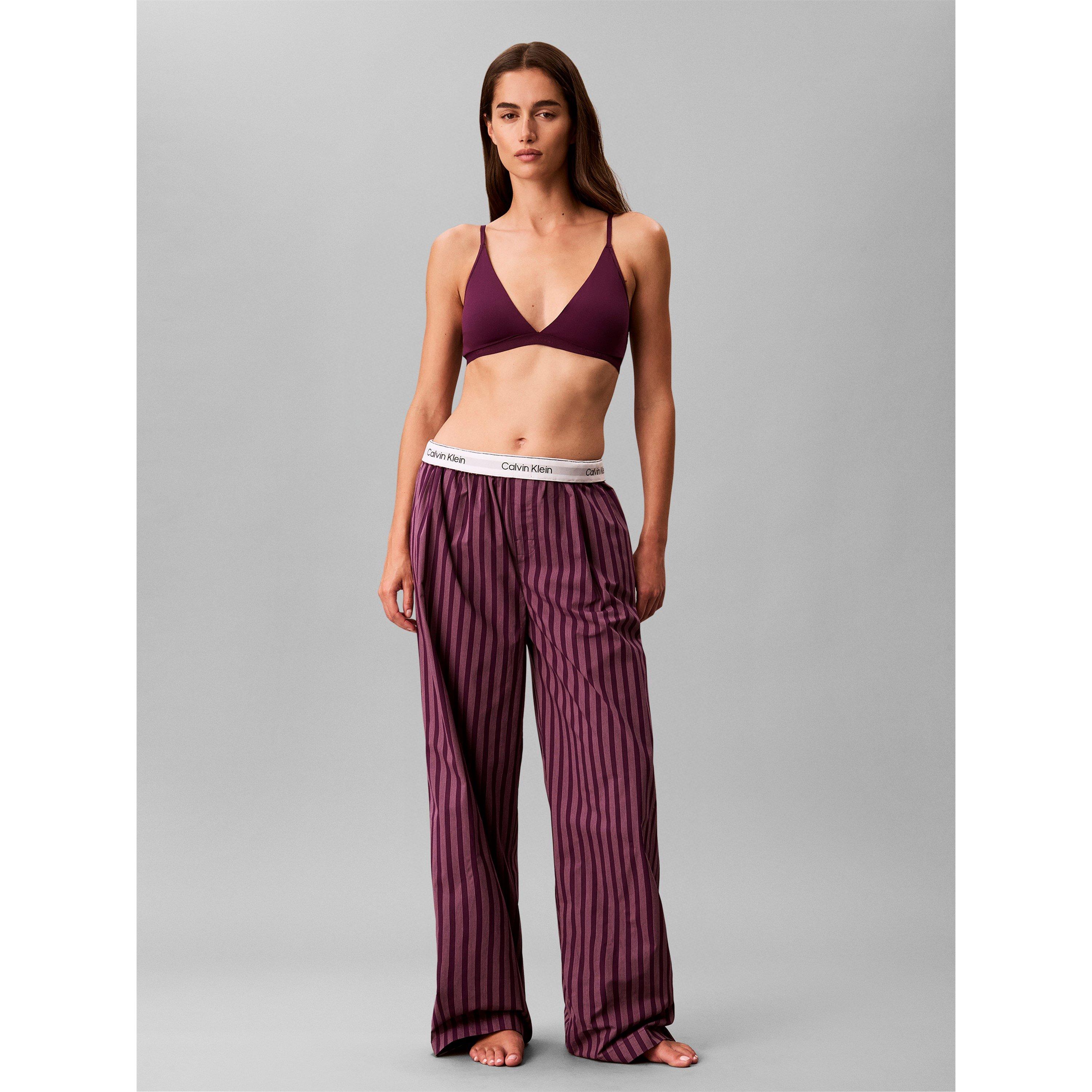 Bespoke Stripe - Calvin Klein - Women's Cotton Poplin Pyjama Trousers - 3