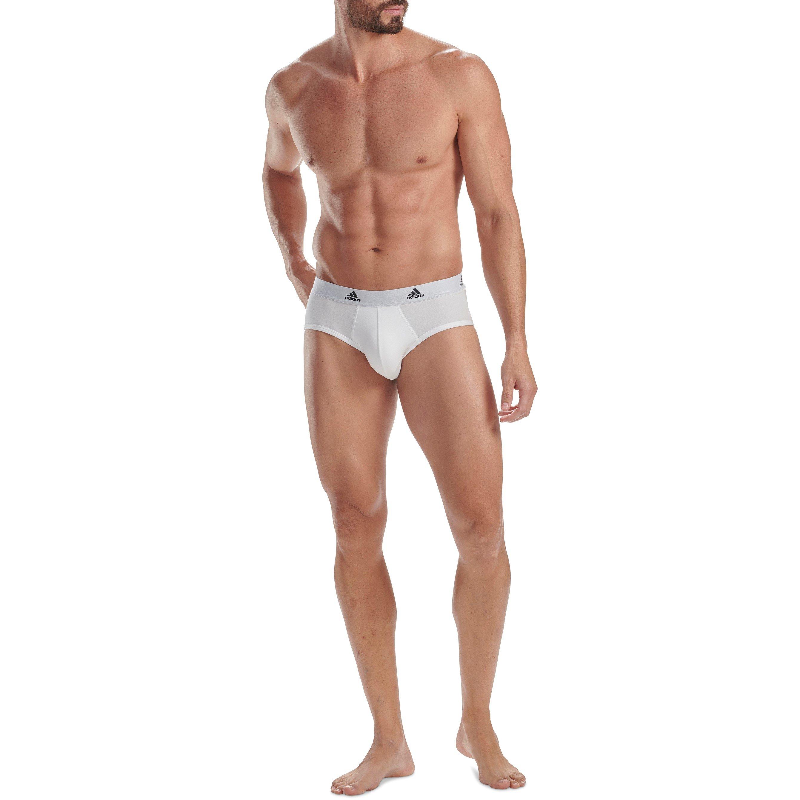  White - adidas - 3-Pack Active Flex Cotton Brief - 2