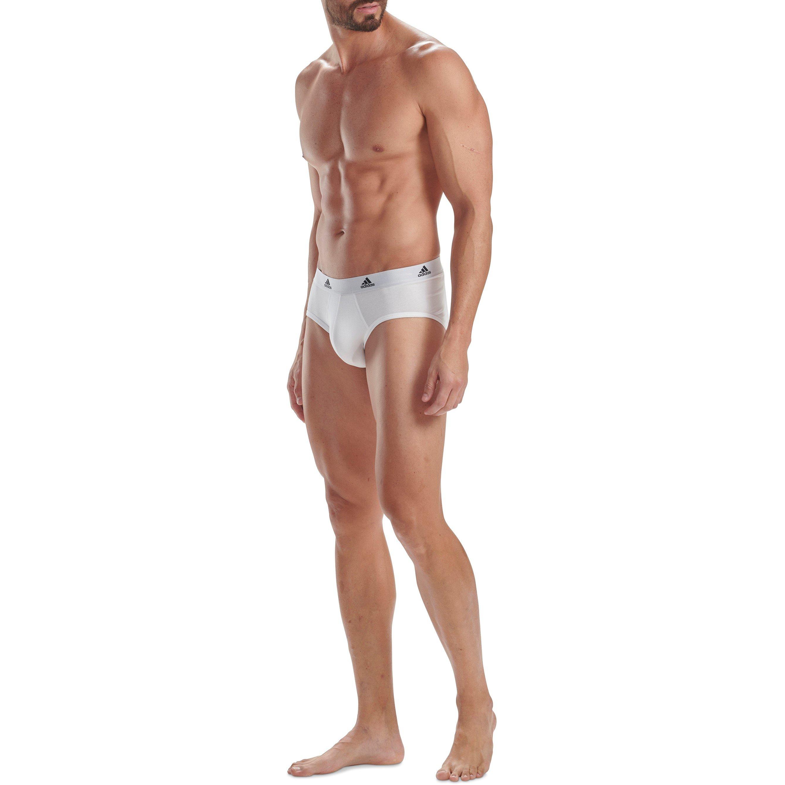  White - adidas - 3-Pack Active Flex Cotton Brief - 4