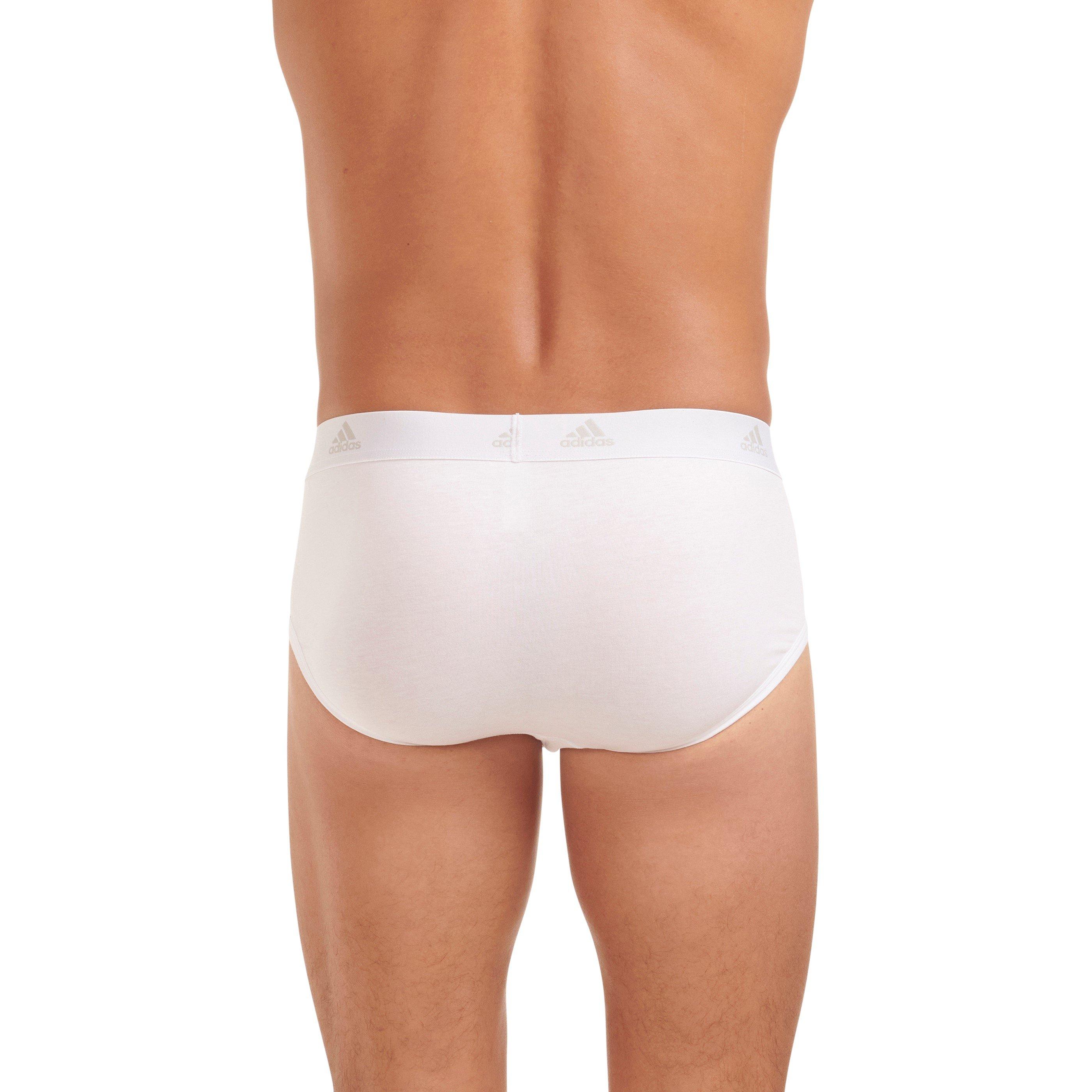  White - adidas - 3-Pack Active Flex Cotton Brief - 6