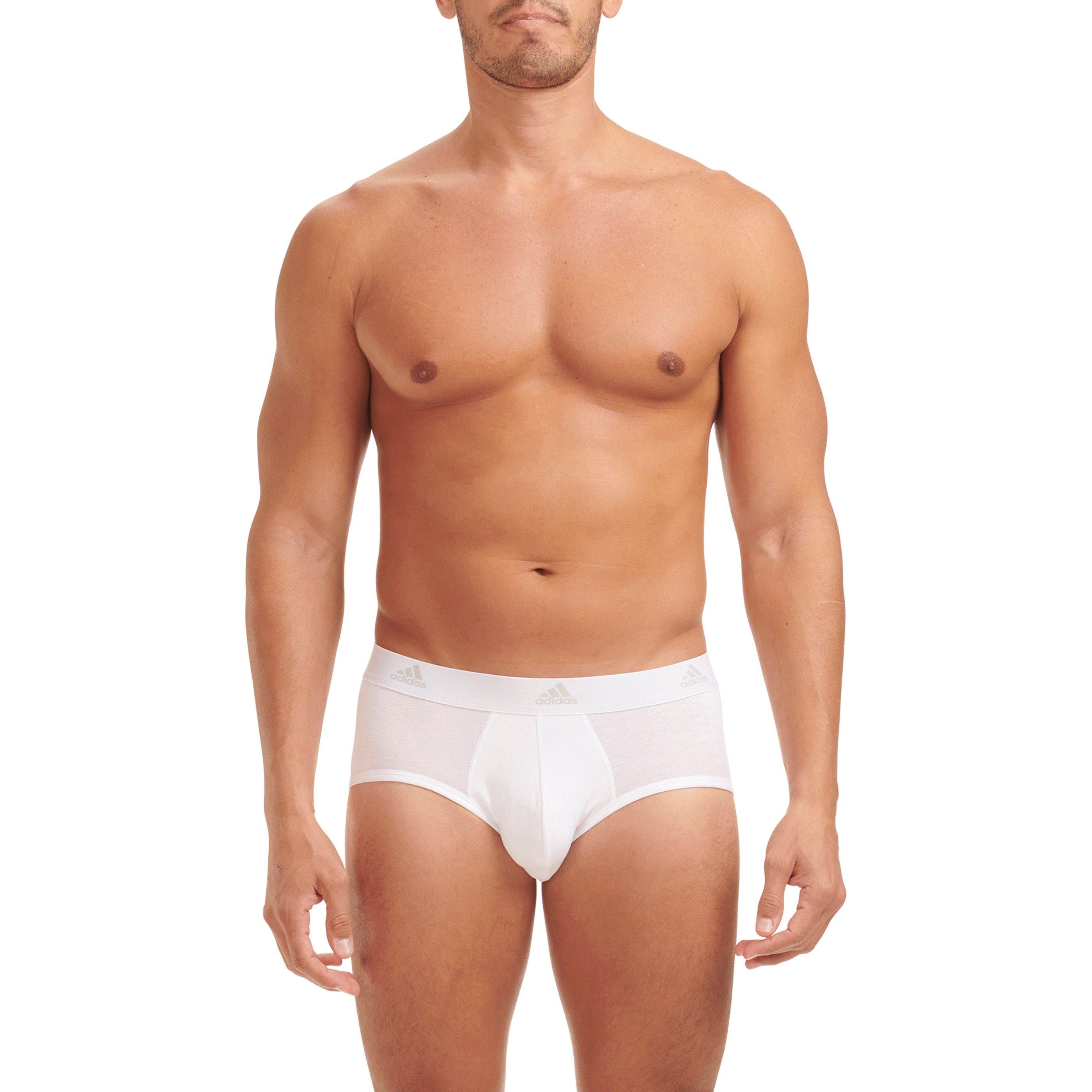  White - adidas - 3-Pack Active Flex Cotton Brief - 7