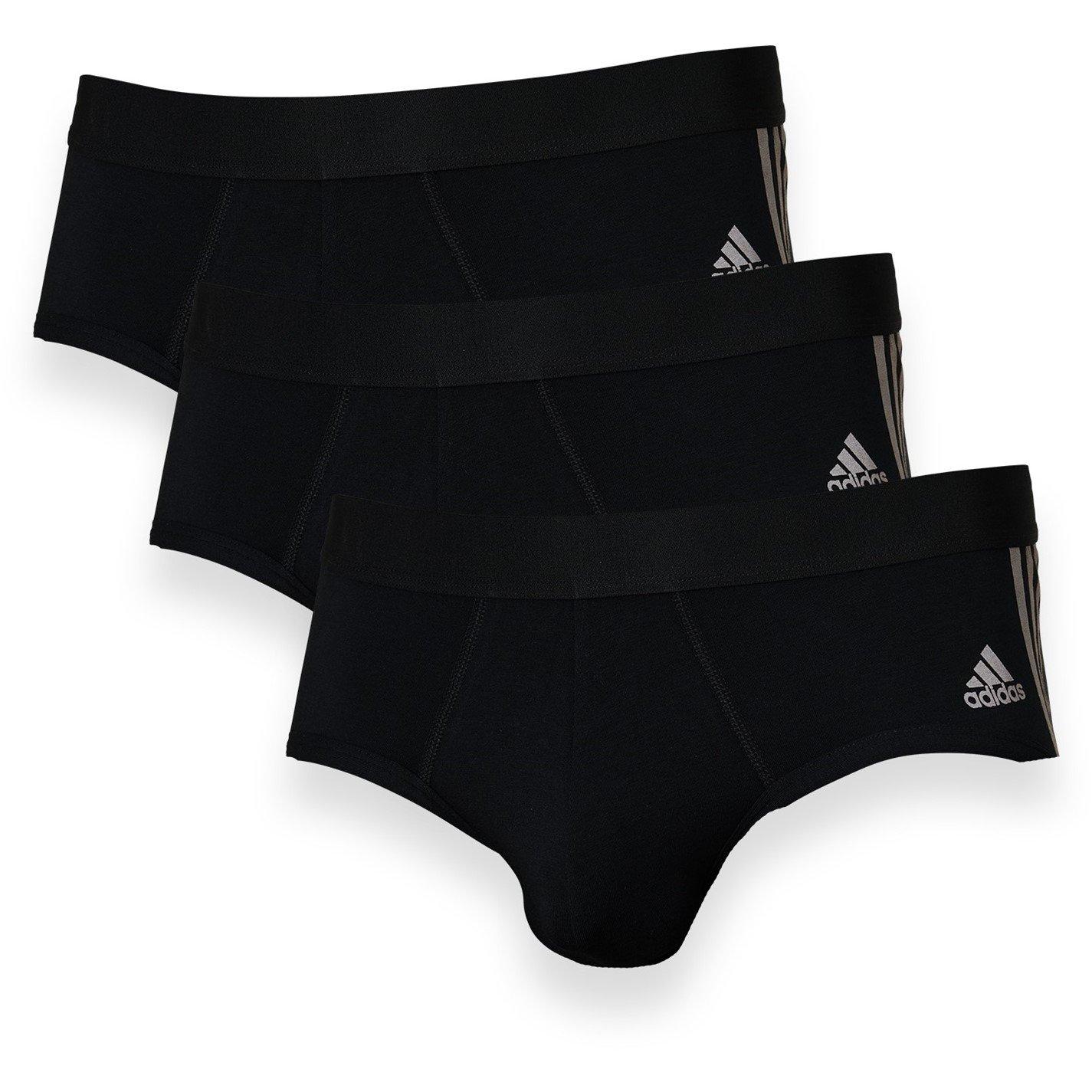 adidas Flex cotton stripe brief 3p Boxer Briefs FRASERS