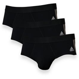 adidas Flex cotton 3 stripe brief 3p