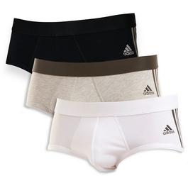 adidas Flex cotton 3 stripe brief 3p