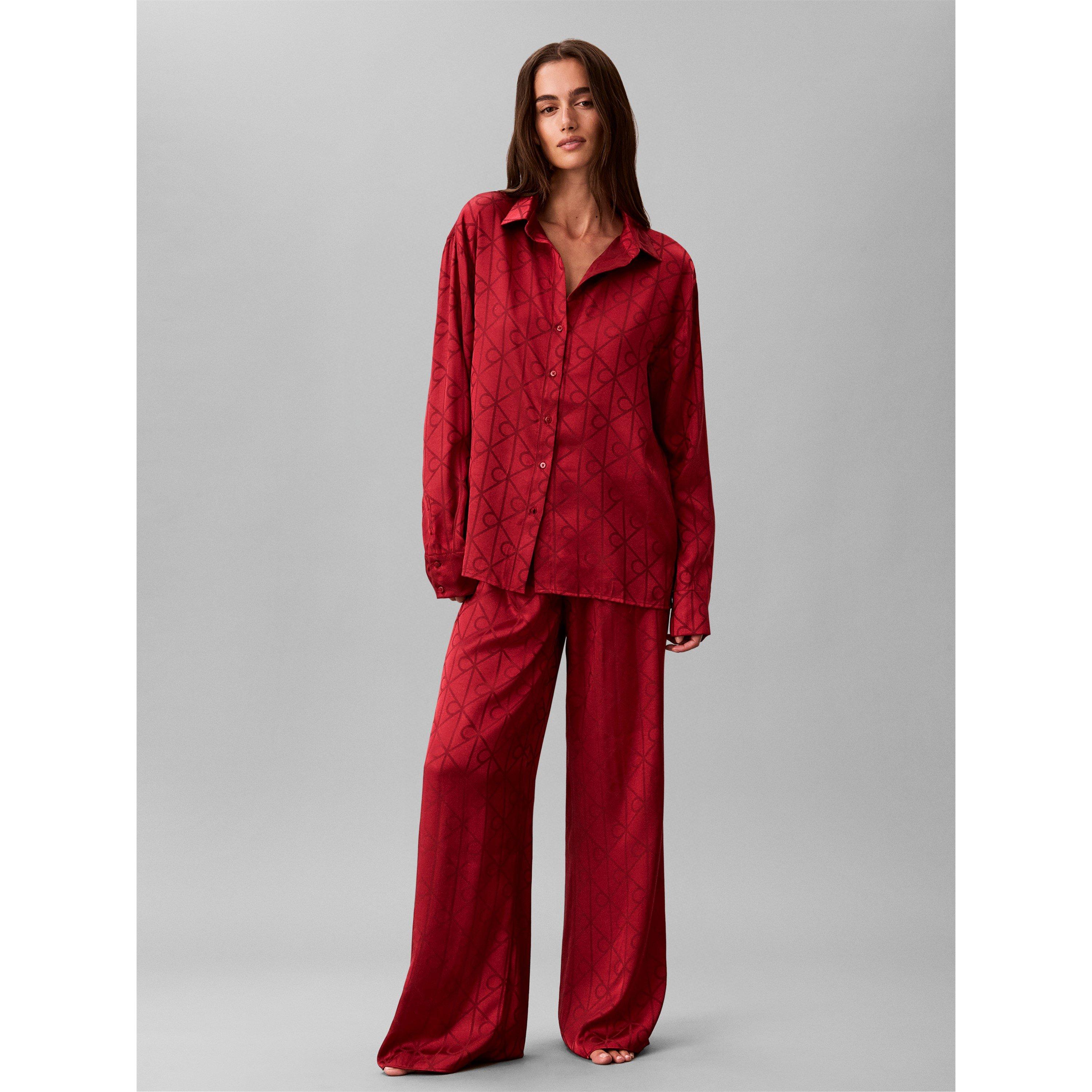 Satin Red - Calvin Klein - Calvin Satin Aop Set Ld71 - 2