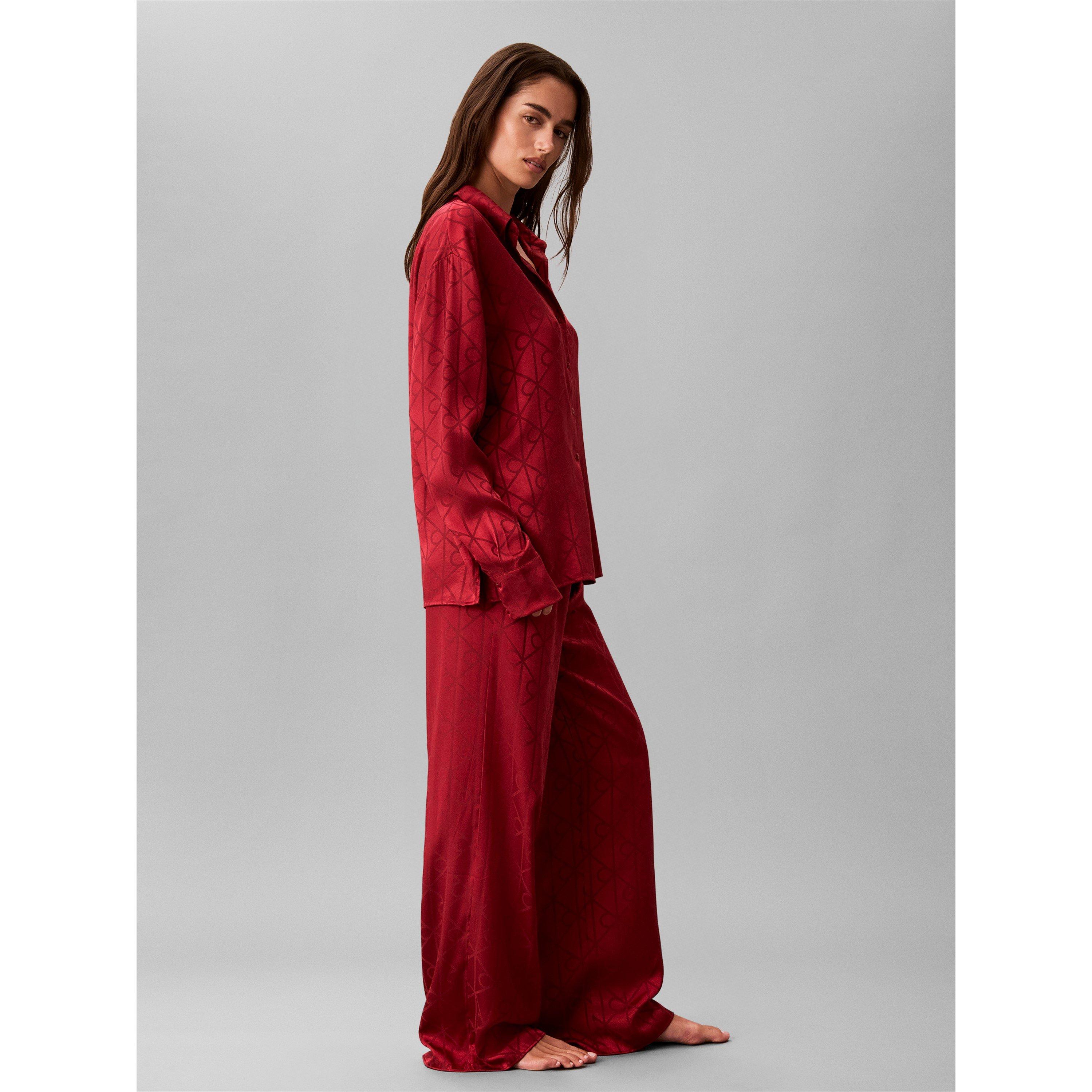Satin Red - Calvin Klein - Calvin Satin Aop Set Ld71 - 3