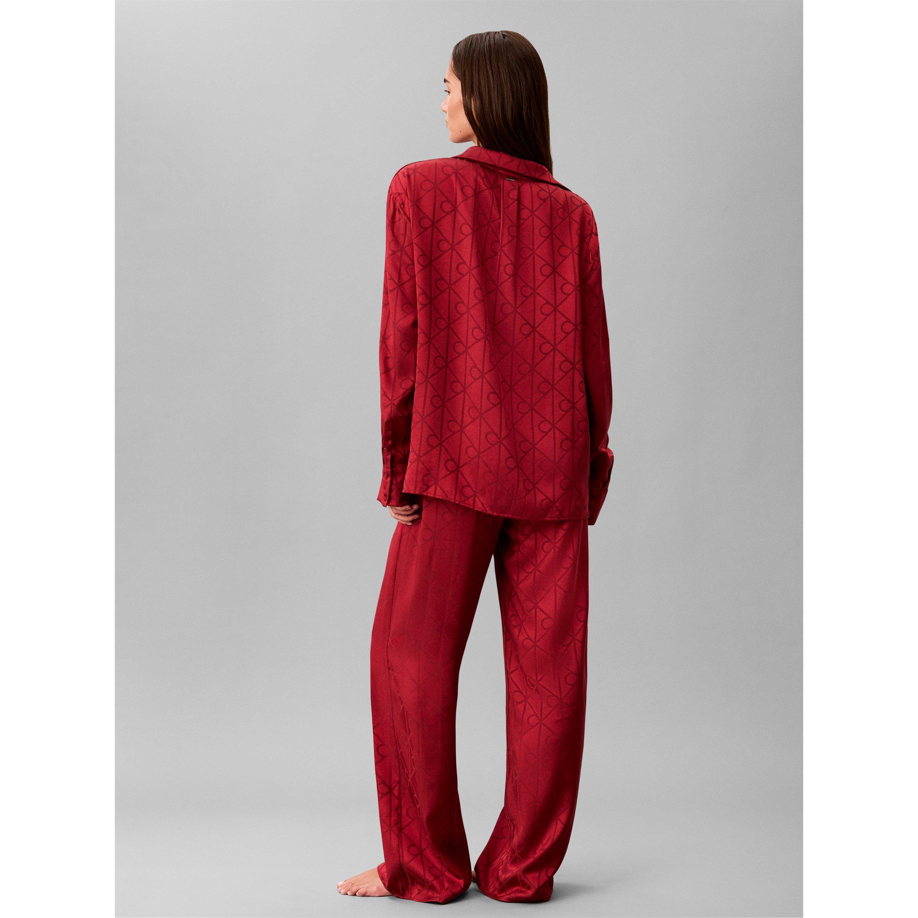 Satin Red - Calvin Klein - Calvin Satin Aop Set Ld71 - 7