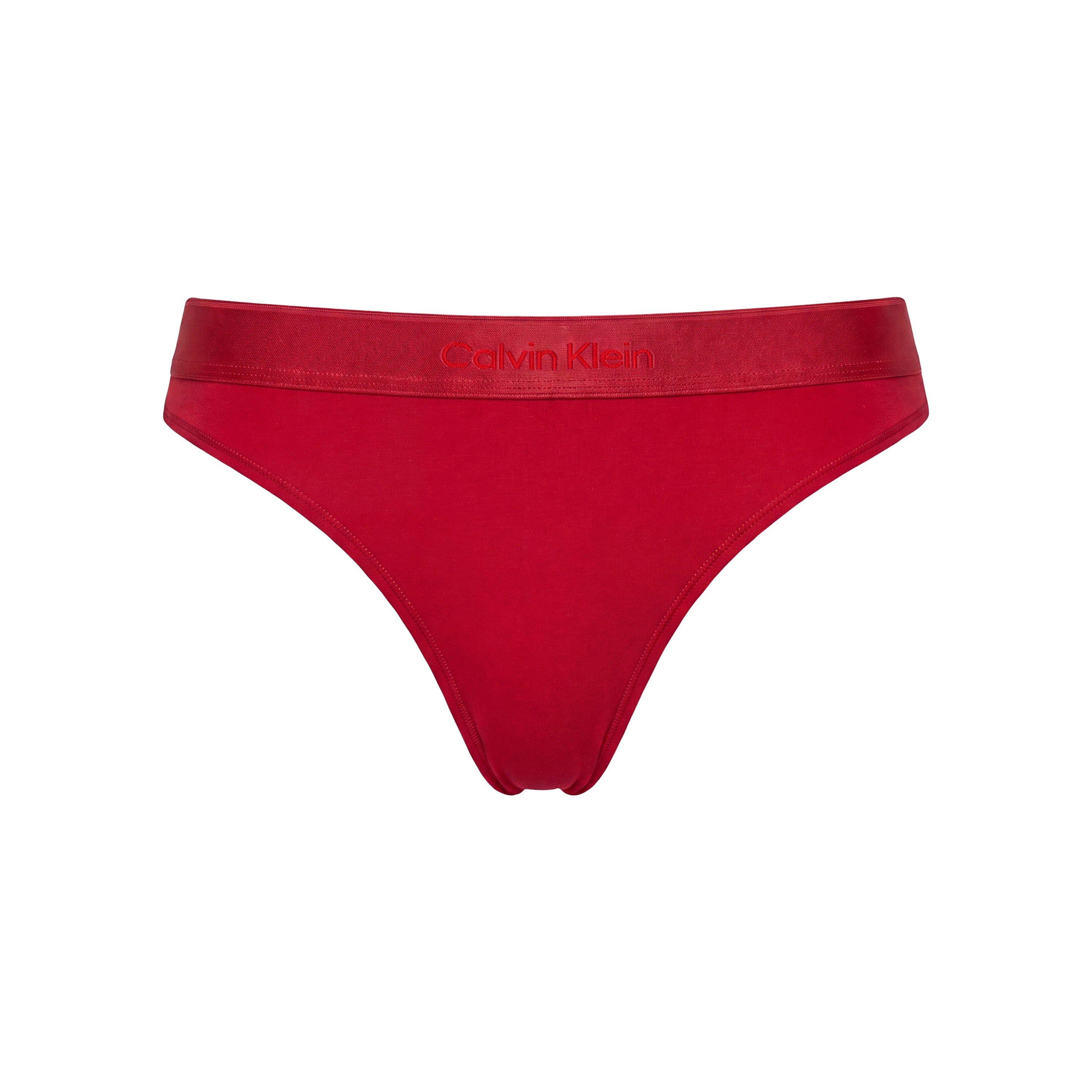 Calvin Klein Women's Modern Cotton Thong Red 16 (Xl) - Image 3