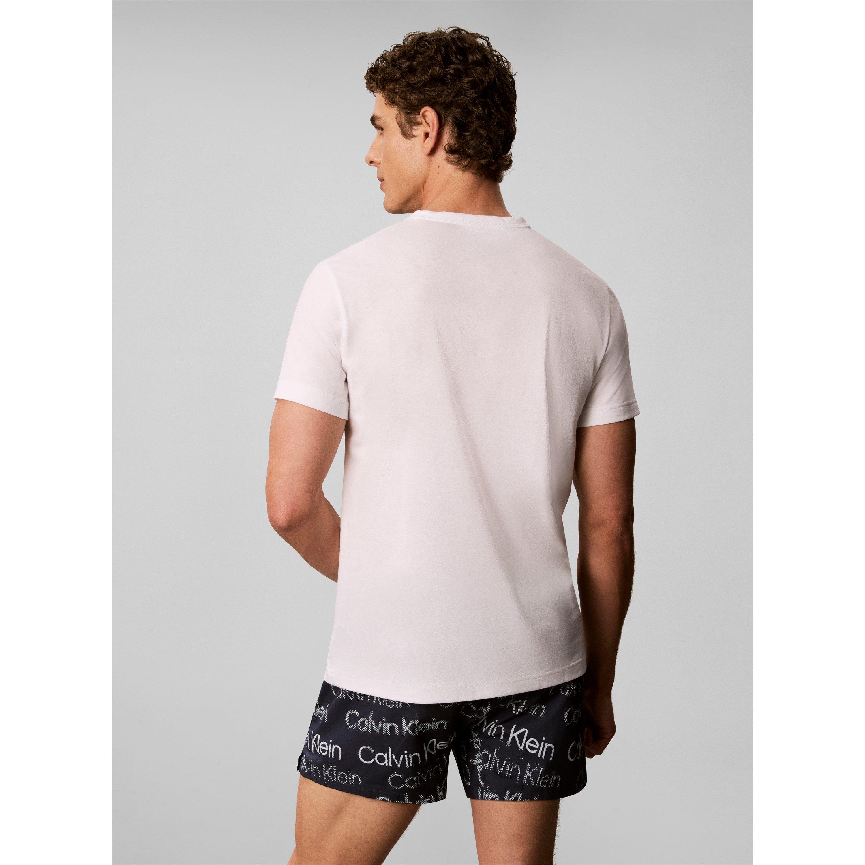 White/Blue - Calvin Klein - Calvin TeeShortPJSet Sn64 - 6