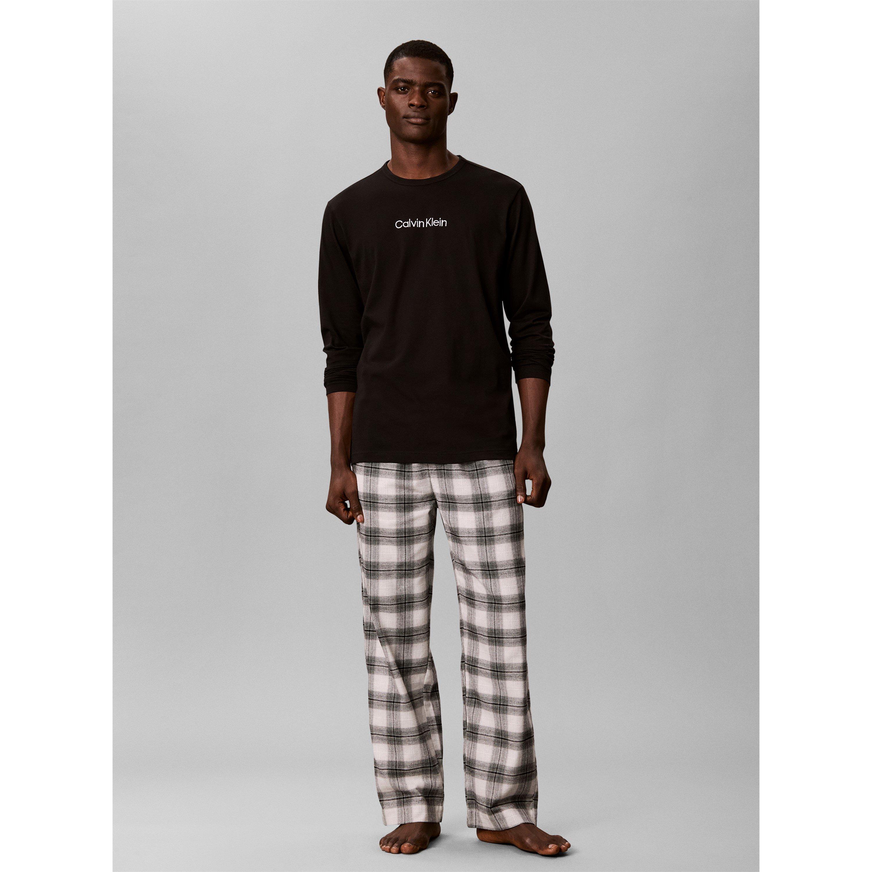 Black/Plaid - Calvin Klein - Calvin Flannel PJSet Sn64 - 2