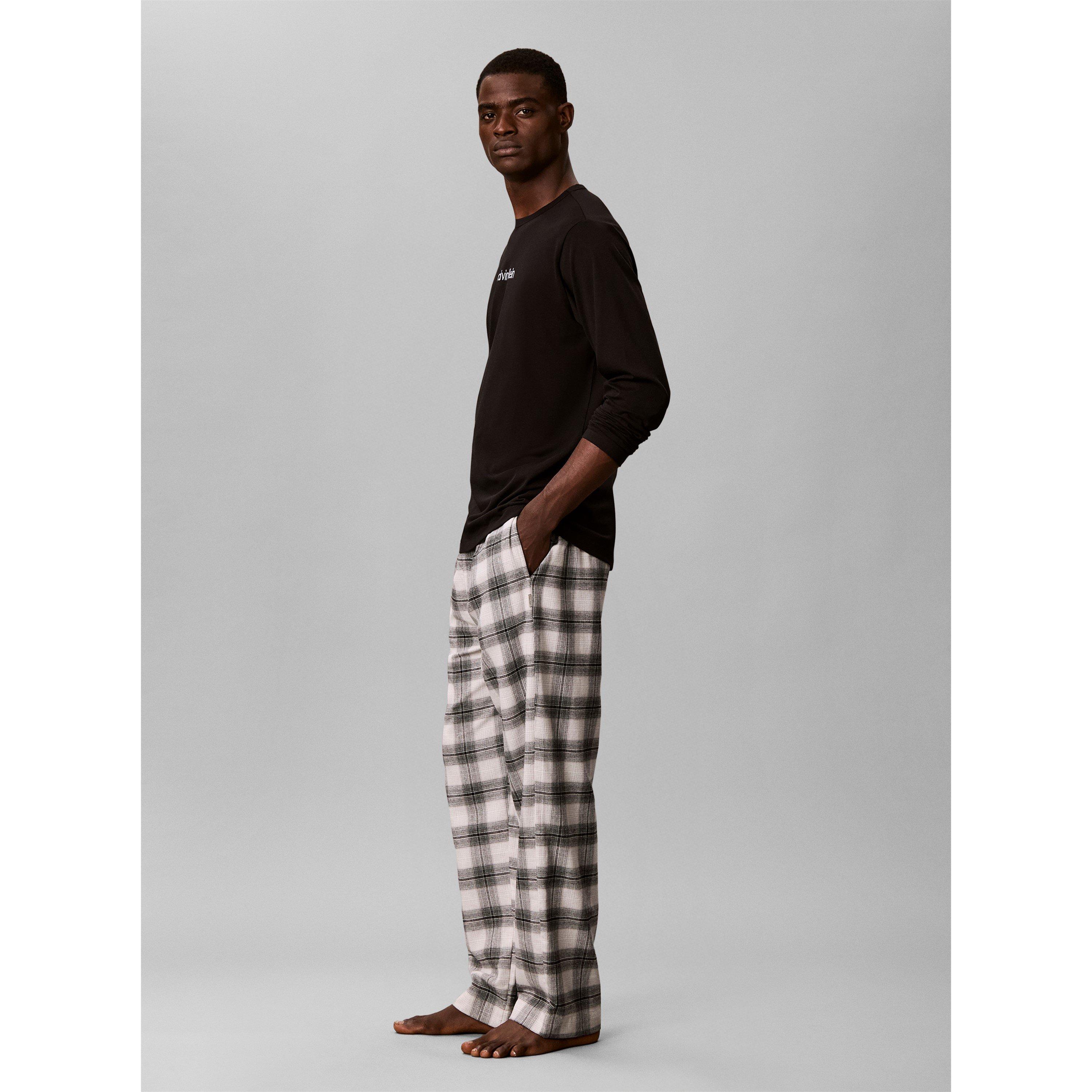 Black/Plaid - Calvin Klein - Calvin Flannel PJSet Sn64 - 6