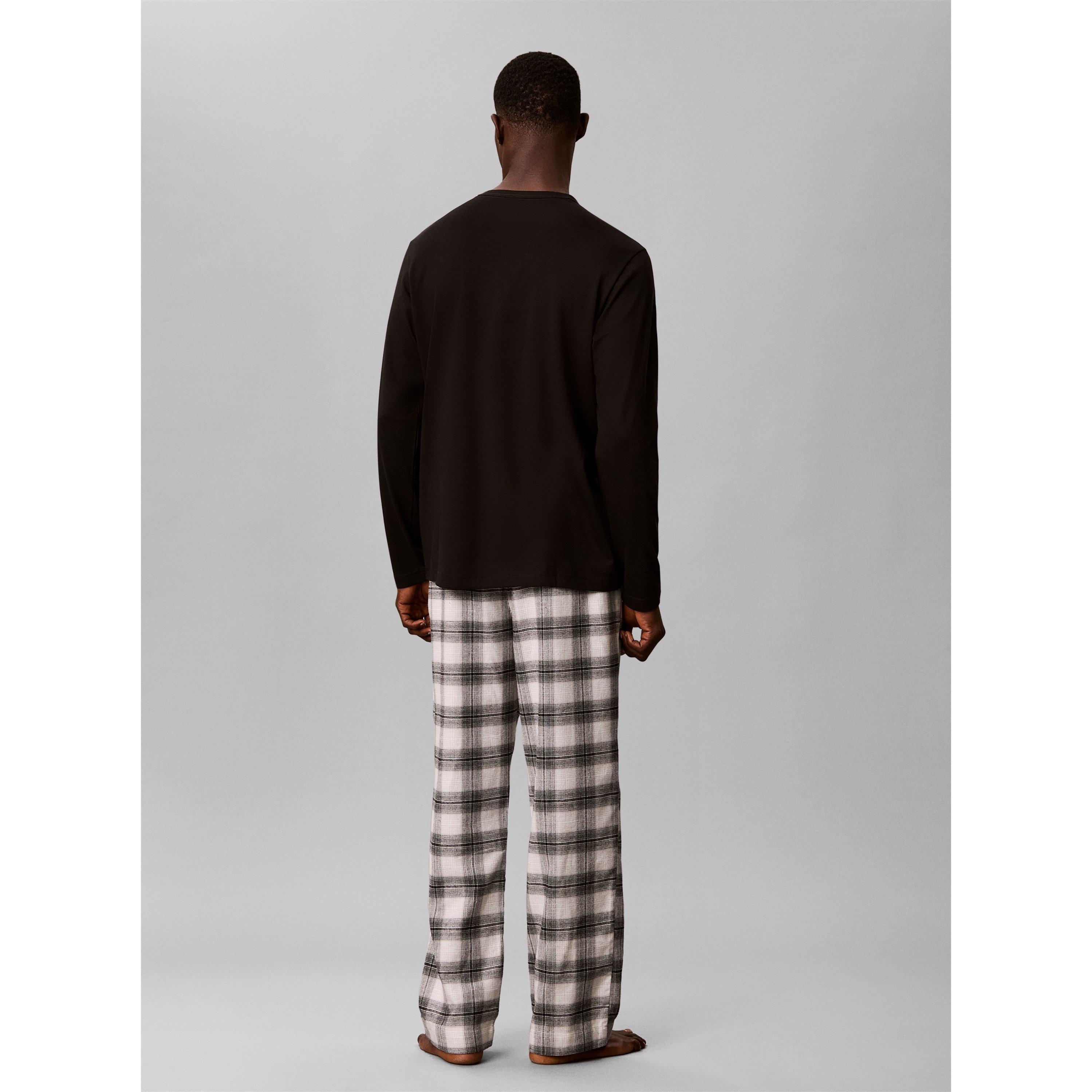Black/Plaid - Calvin Klein - Calvin Flannel PJSet Sn64 - 7