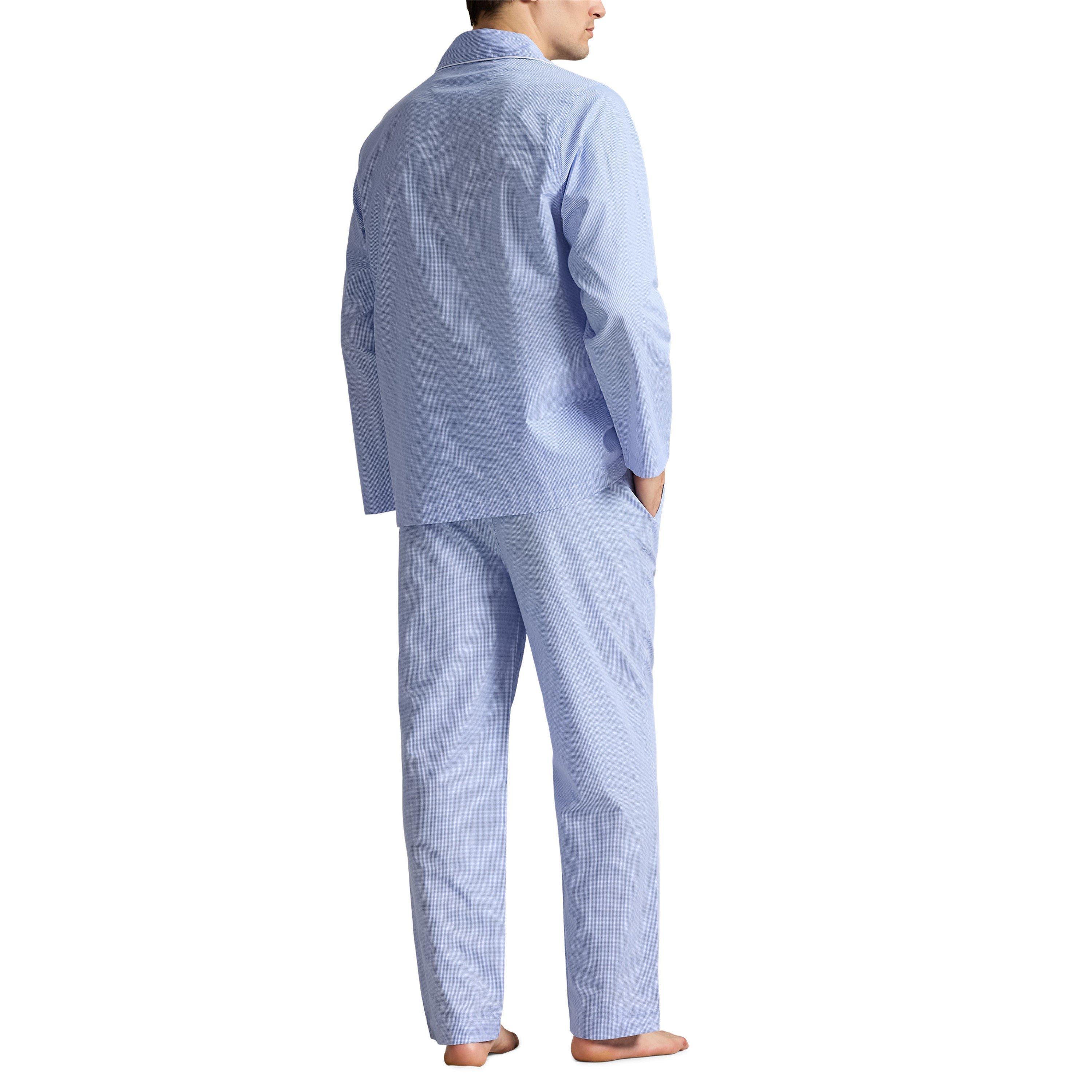 BlueGingham - Polo Ralph Lauren - Long Sleeve Woven Pyjama Set - 2