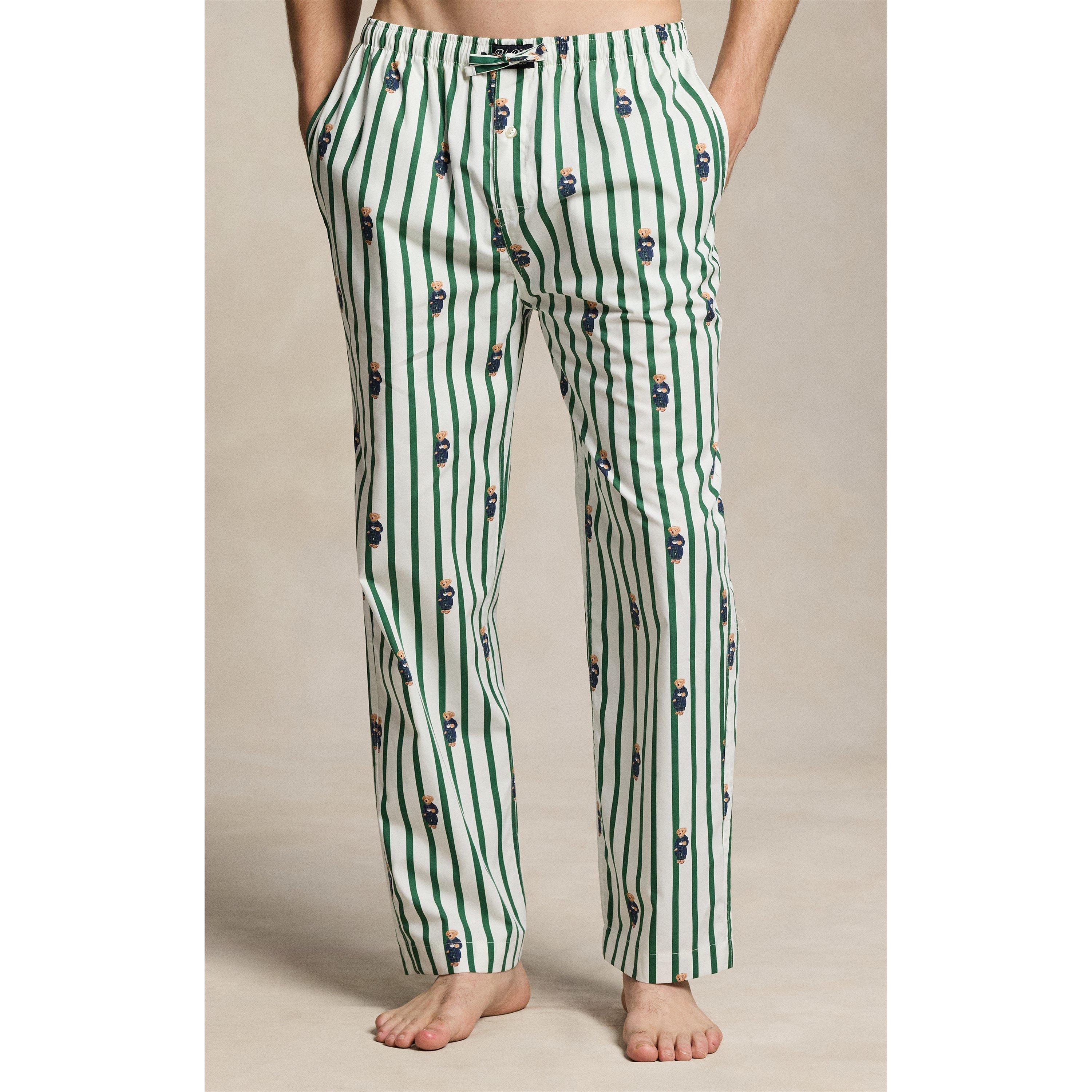 Green/White AOB - Polo Ralph Lauren - Polo Bear Pyjama Bottom - 3