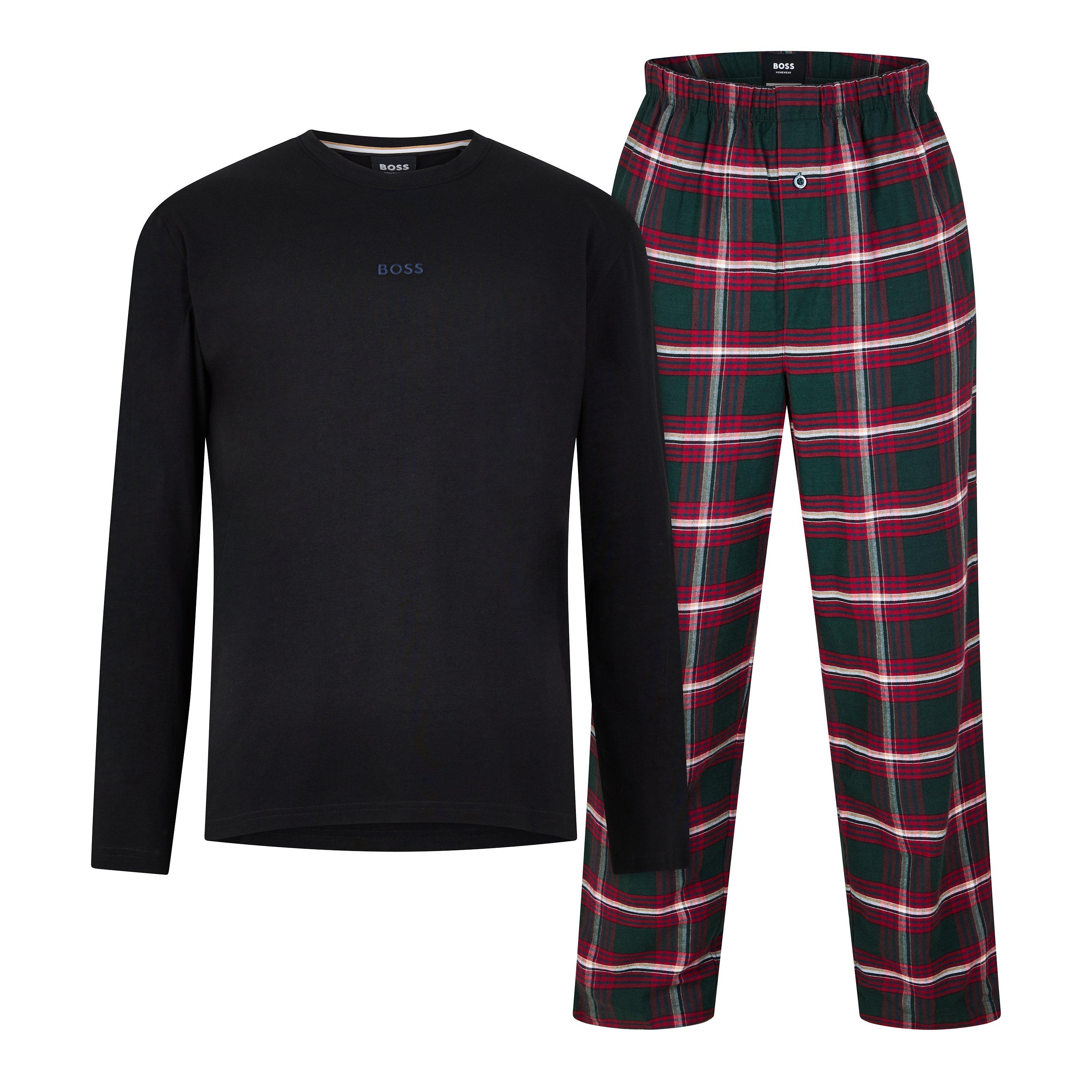Red Cheq/Black - Boss - BW Long PJ Gift Set Sn64 - 1