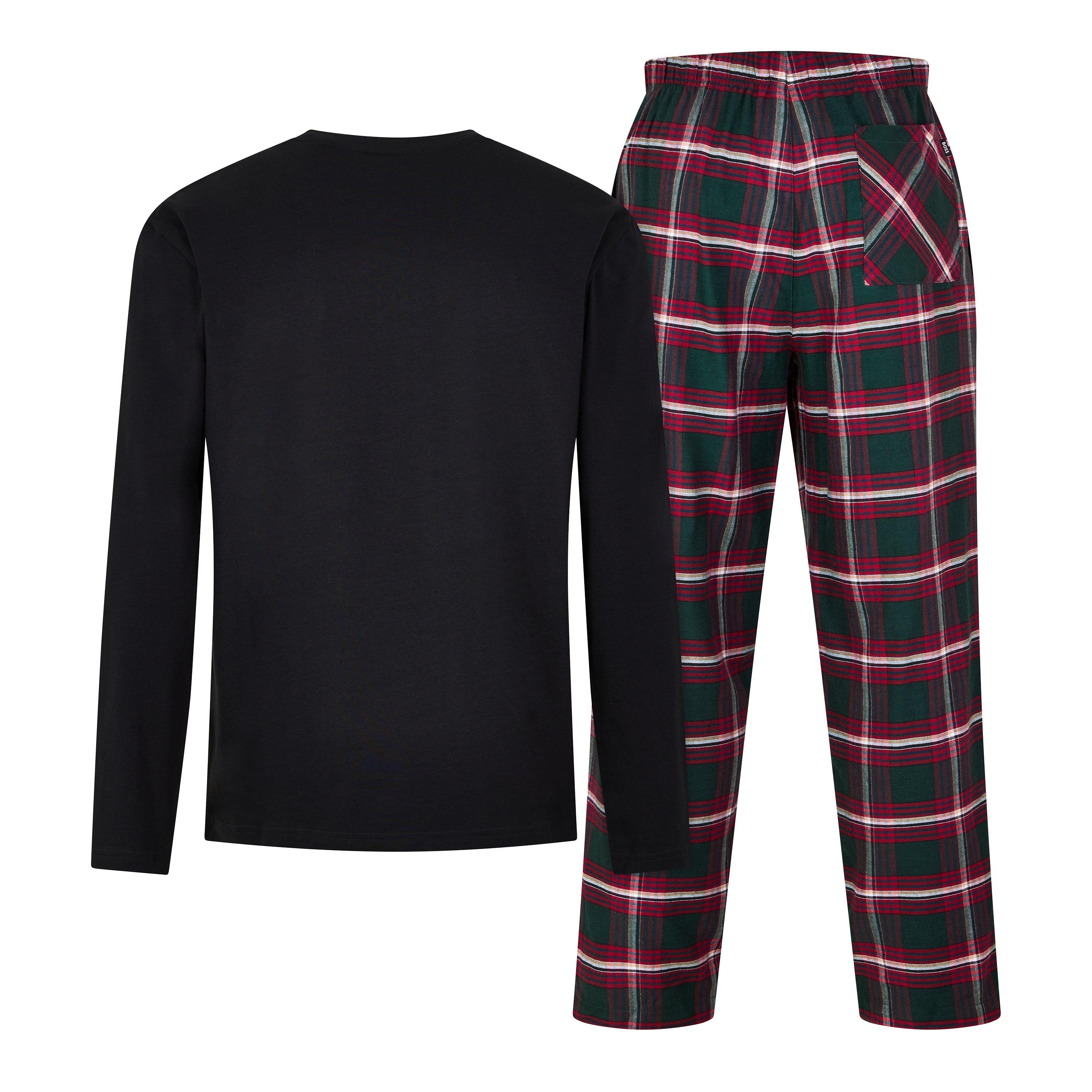 Red Cheq/Black - Boss - BW Long PJ Gift Set Sn64 - 2