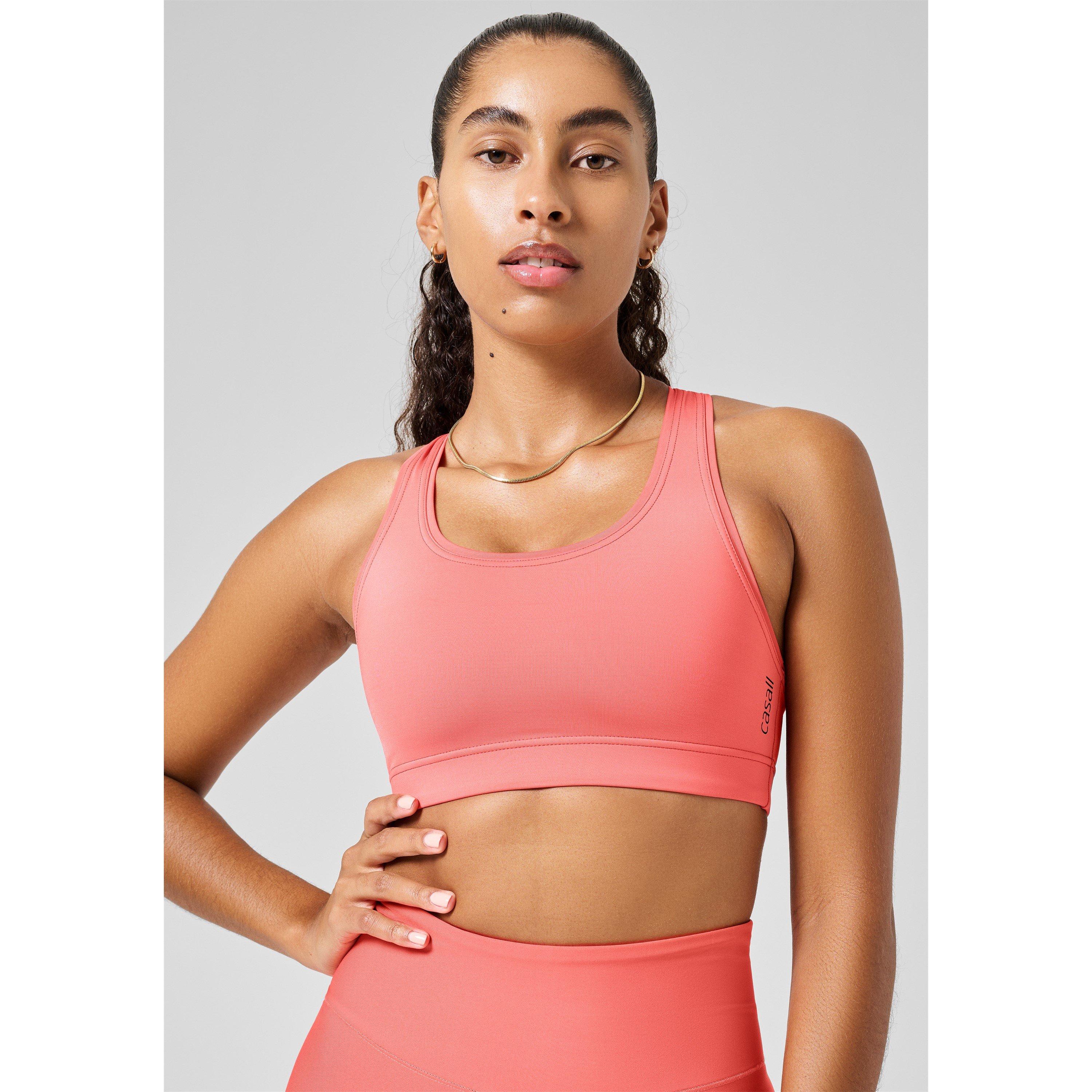 Casall Women's Iconi High Impact Sports Bra - Deep Coral - 8 (XS)