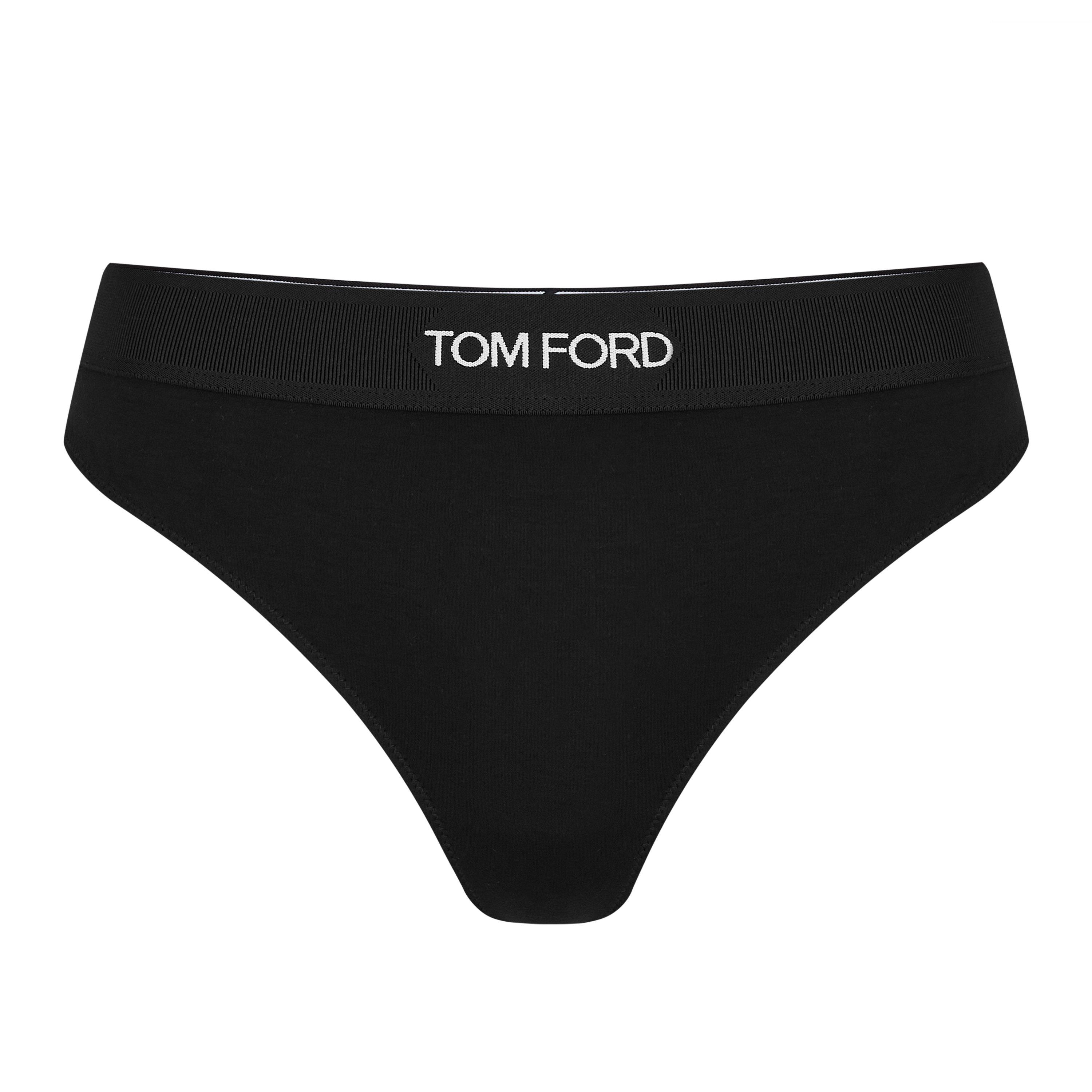 Black - Tom Ford - Women's Modal Signature Thong - 5