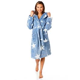Light and Shade Supersoft Fleece Dressing Gown Robe Womens