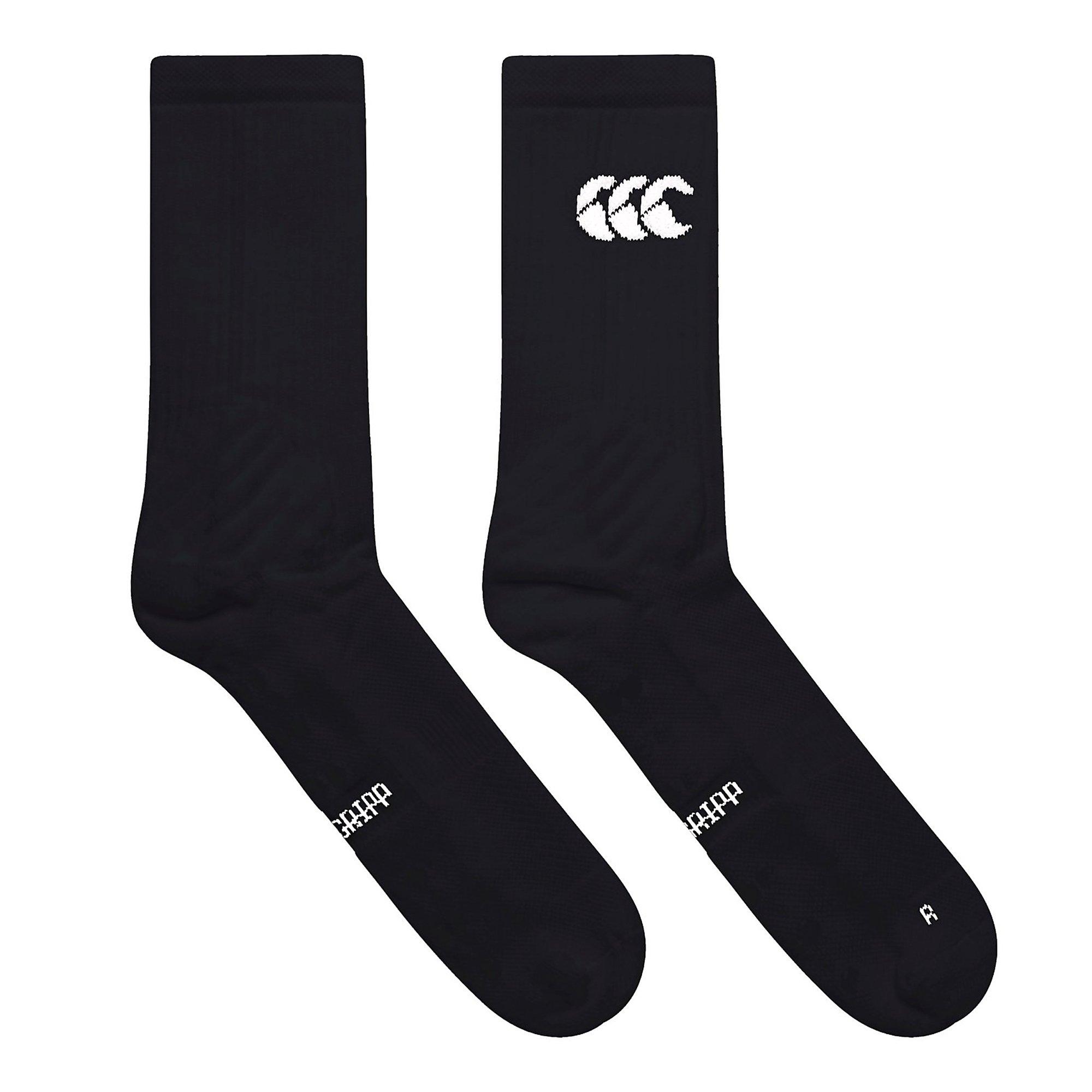 Black - Canterbury - Mid Calf Grip Socks - 1