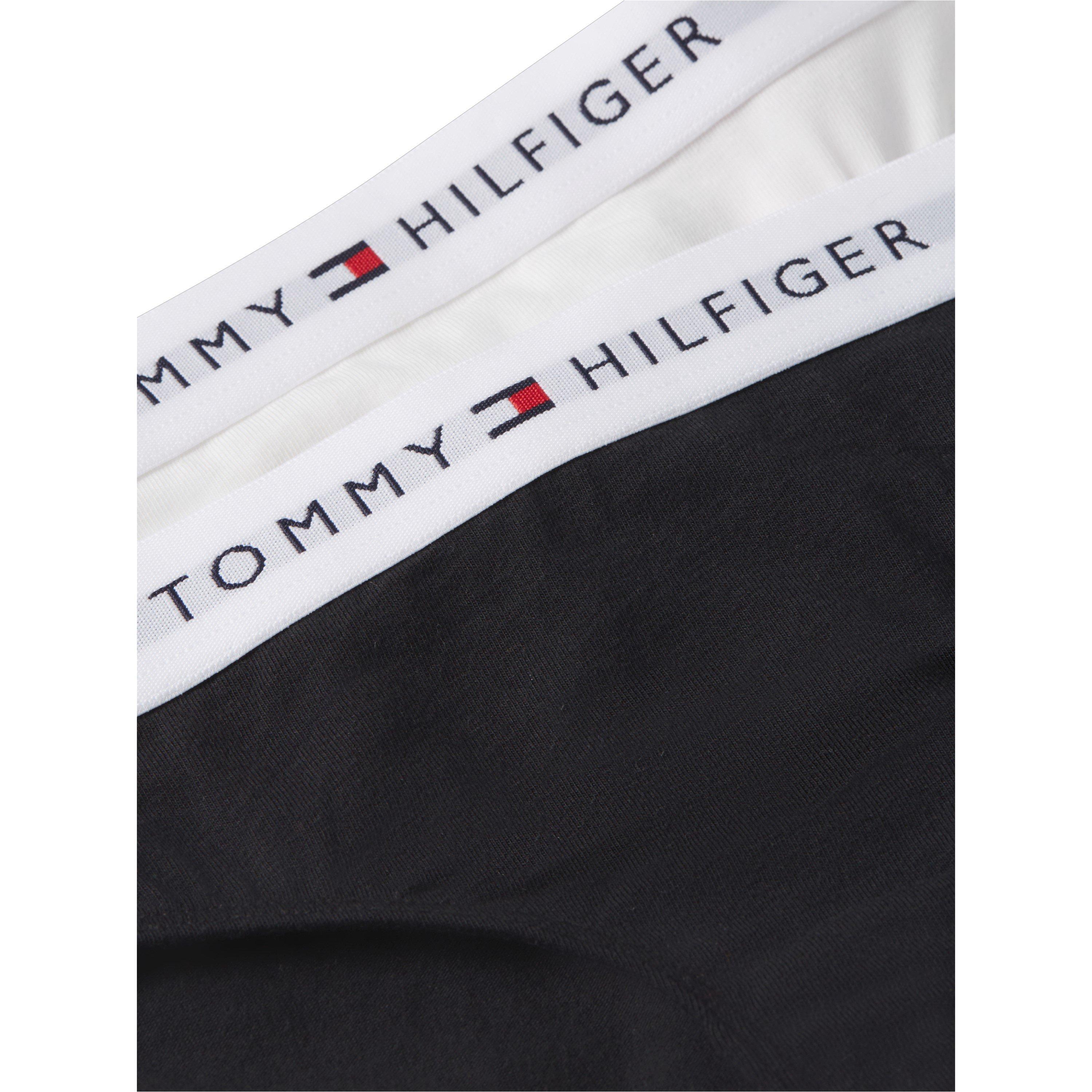 White/Black 0U4 - Tommy Hilfiger - Kids' Cotton Bikini 2 Pack Briefs - 2