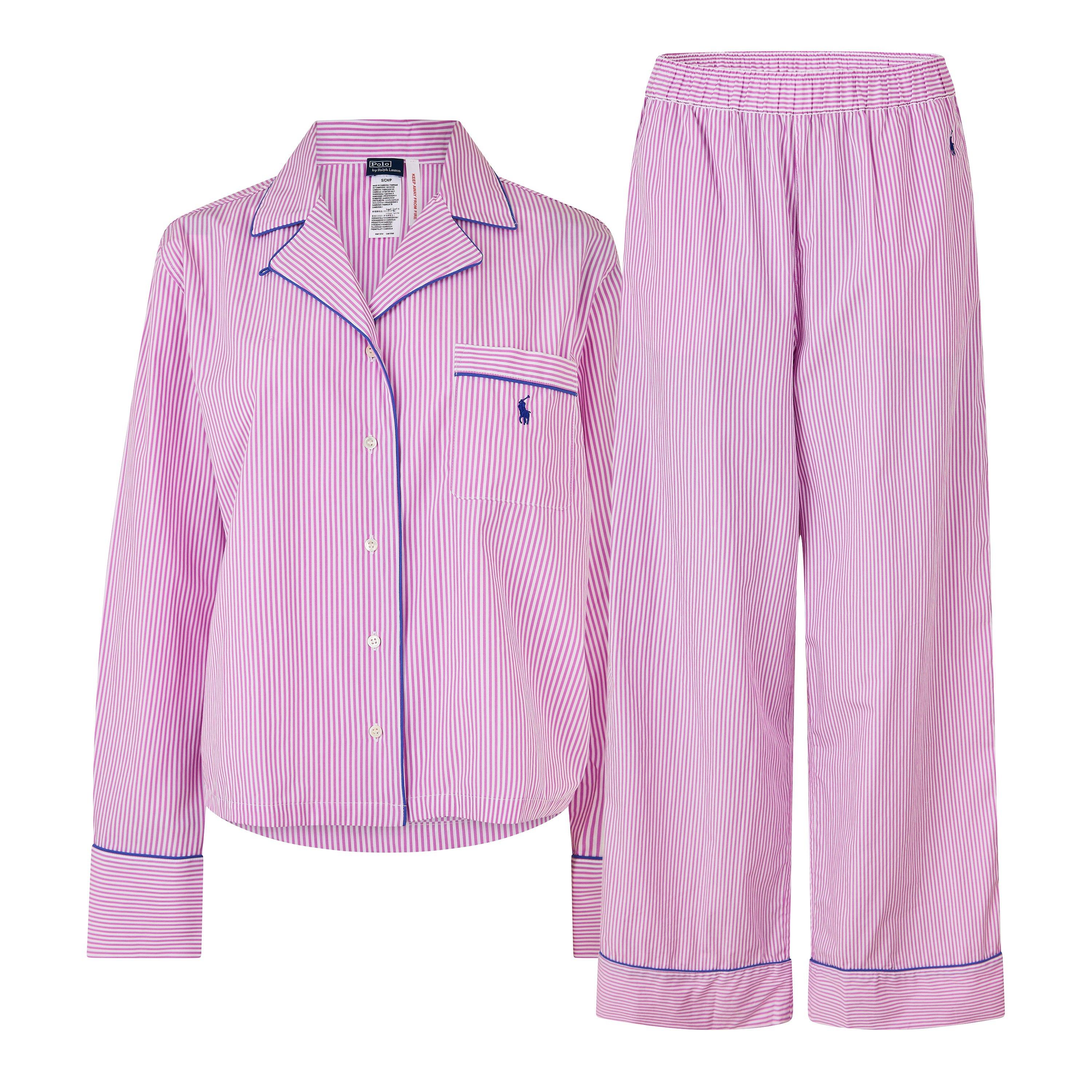 White Cl V M - Polo Ralph Lauren - Women's Core 23 Long Sleeve Pyjama Set - 1