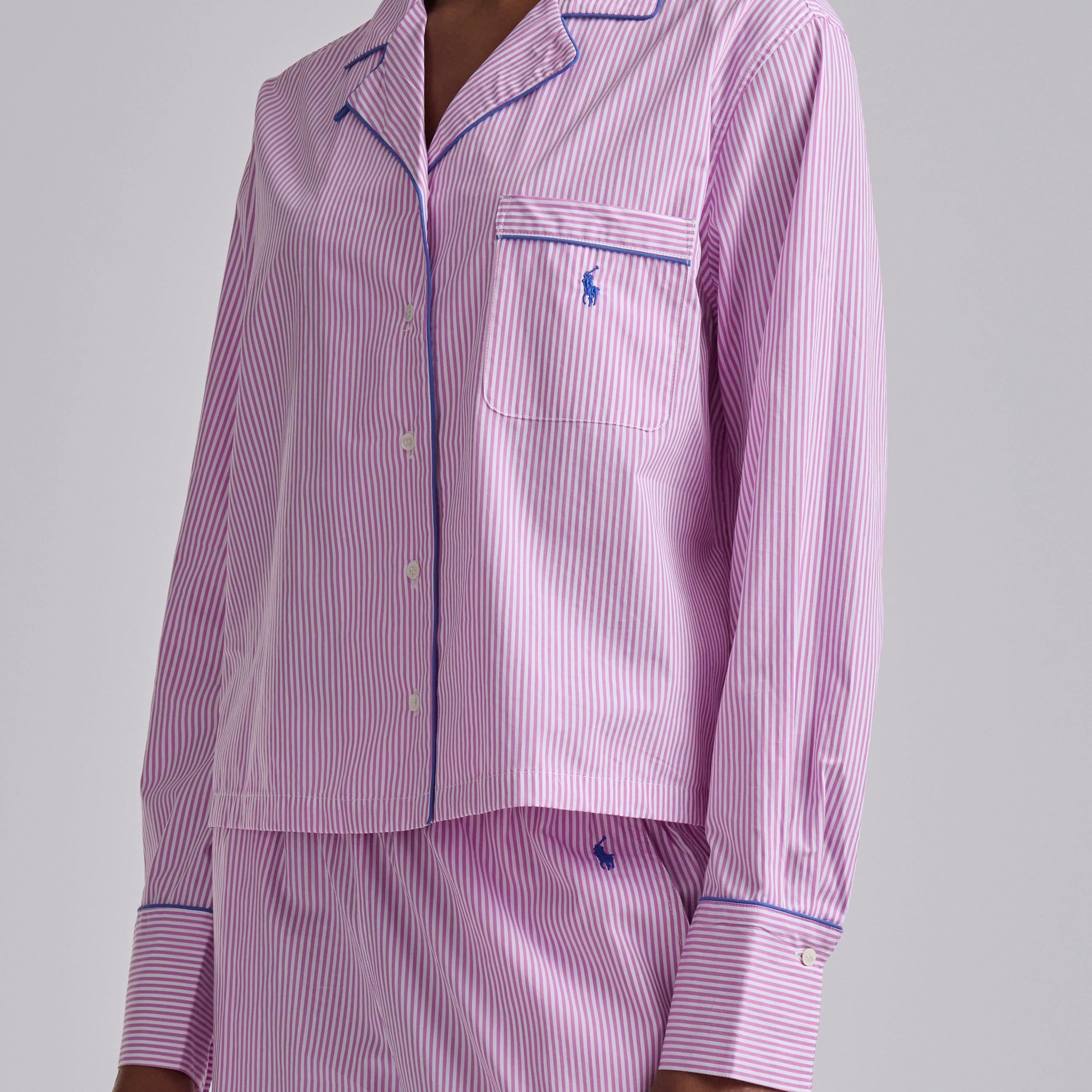 White Cl V M - Polo Ralph Lauren - Women's Core 23 Long Sleeve Pyjama Set - 4