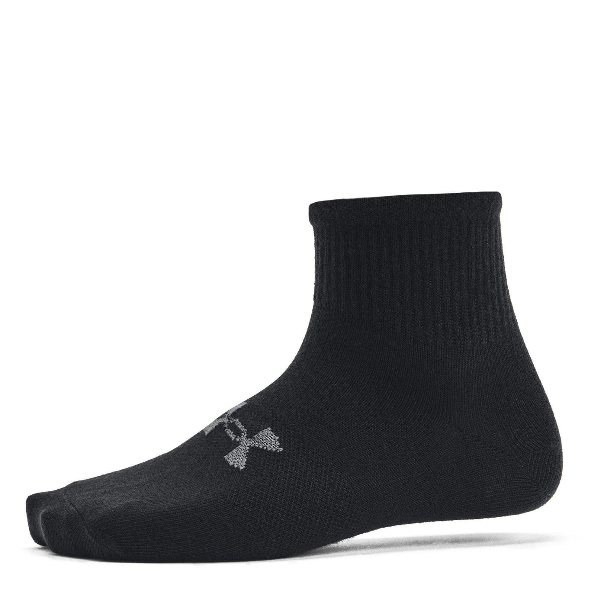 Nero - Under Armour - Kids' Essential Quarter Trainers Socks - 3