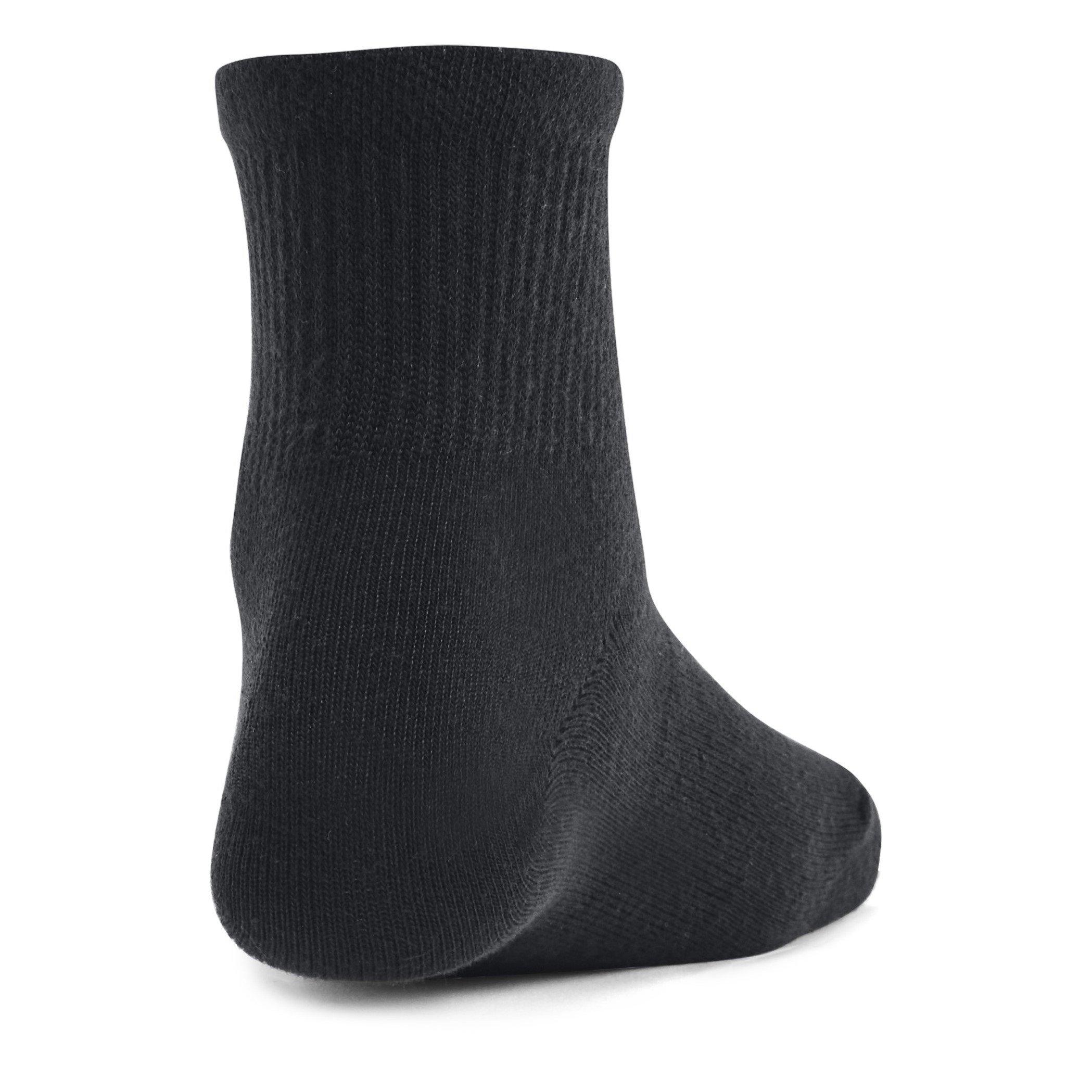 Nero - Under Armour - Kids' Essential Quarter Trainers Socks - 4