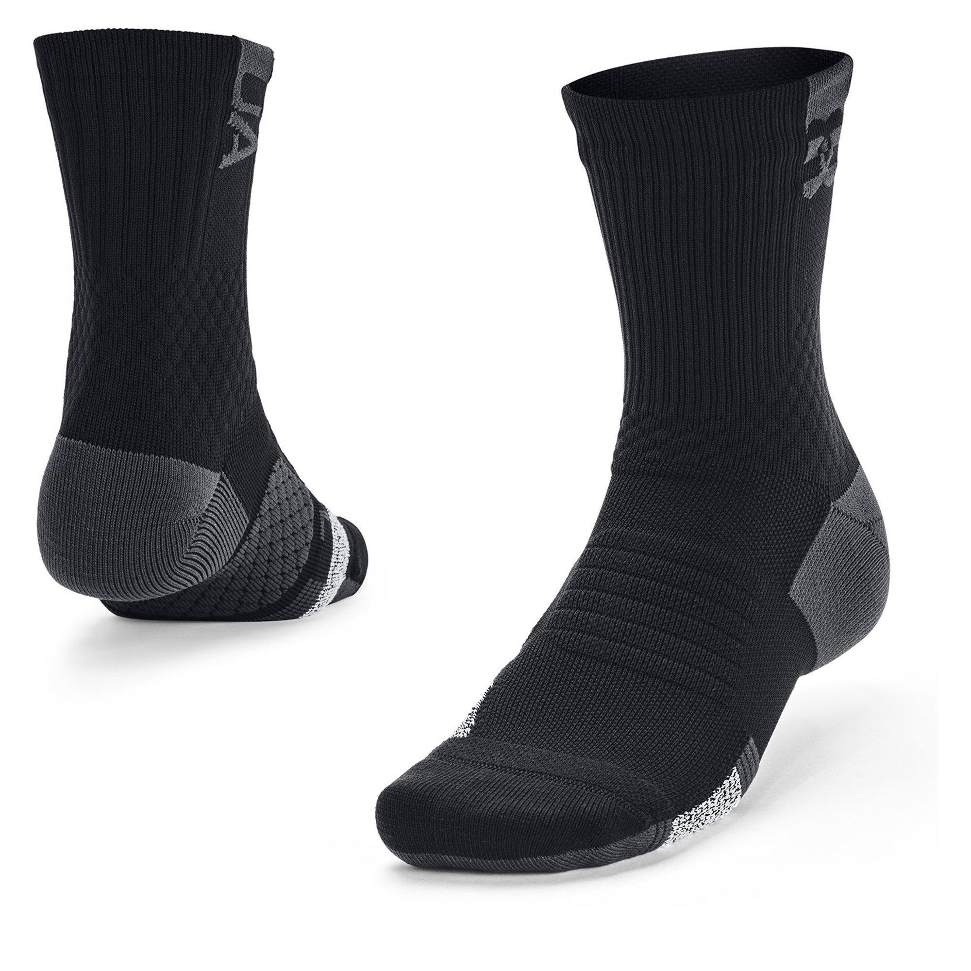 Under Armour  Adults Playmaker Mid Trainers Sock - Black - X-Large