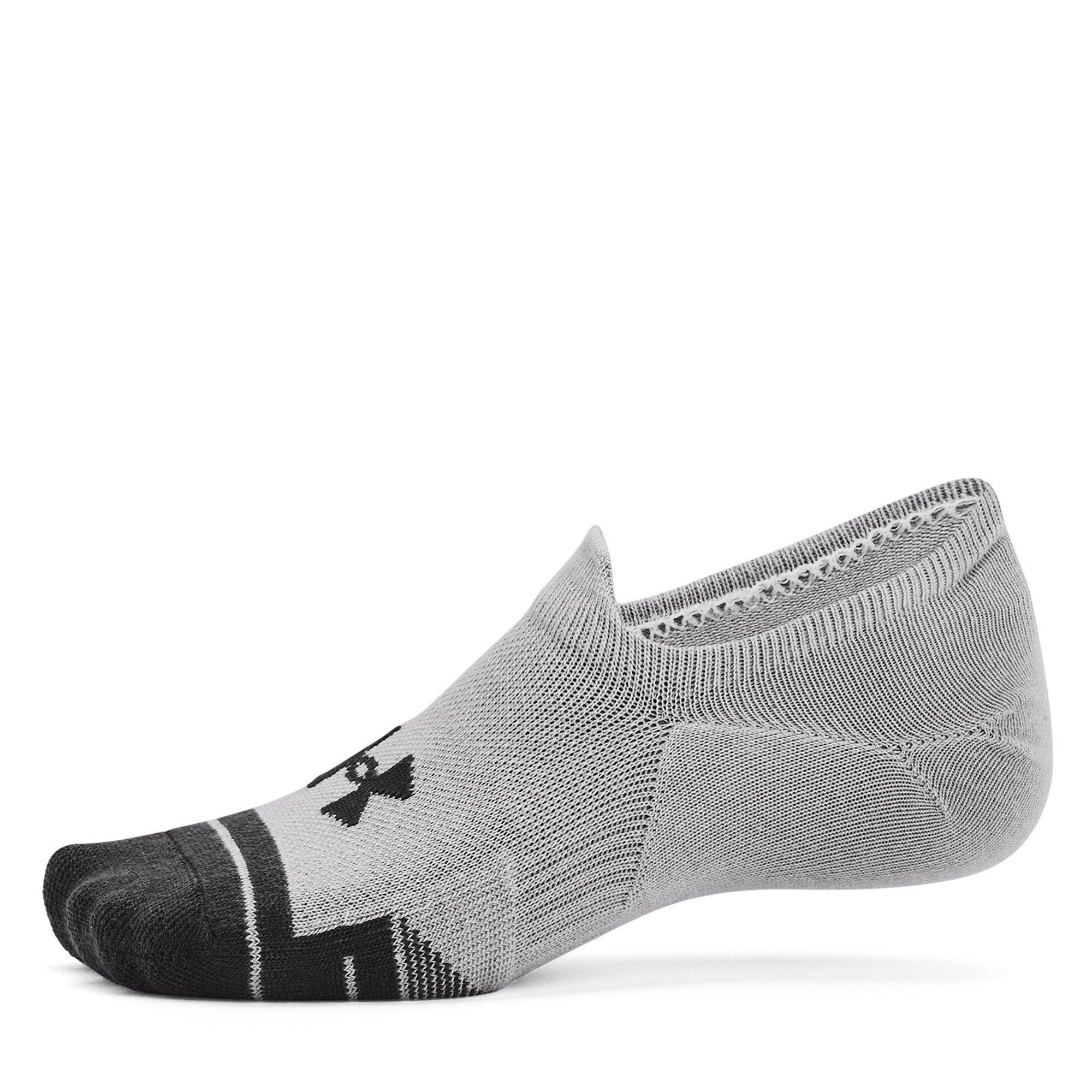 Grijs - Under Armour - Adults Performance Tech Trainers Sock - 4
