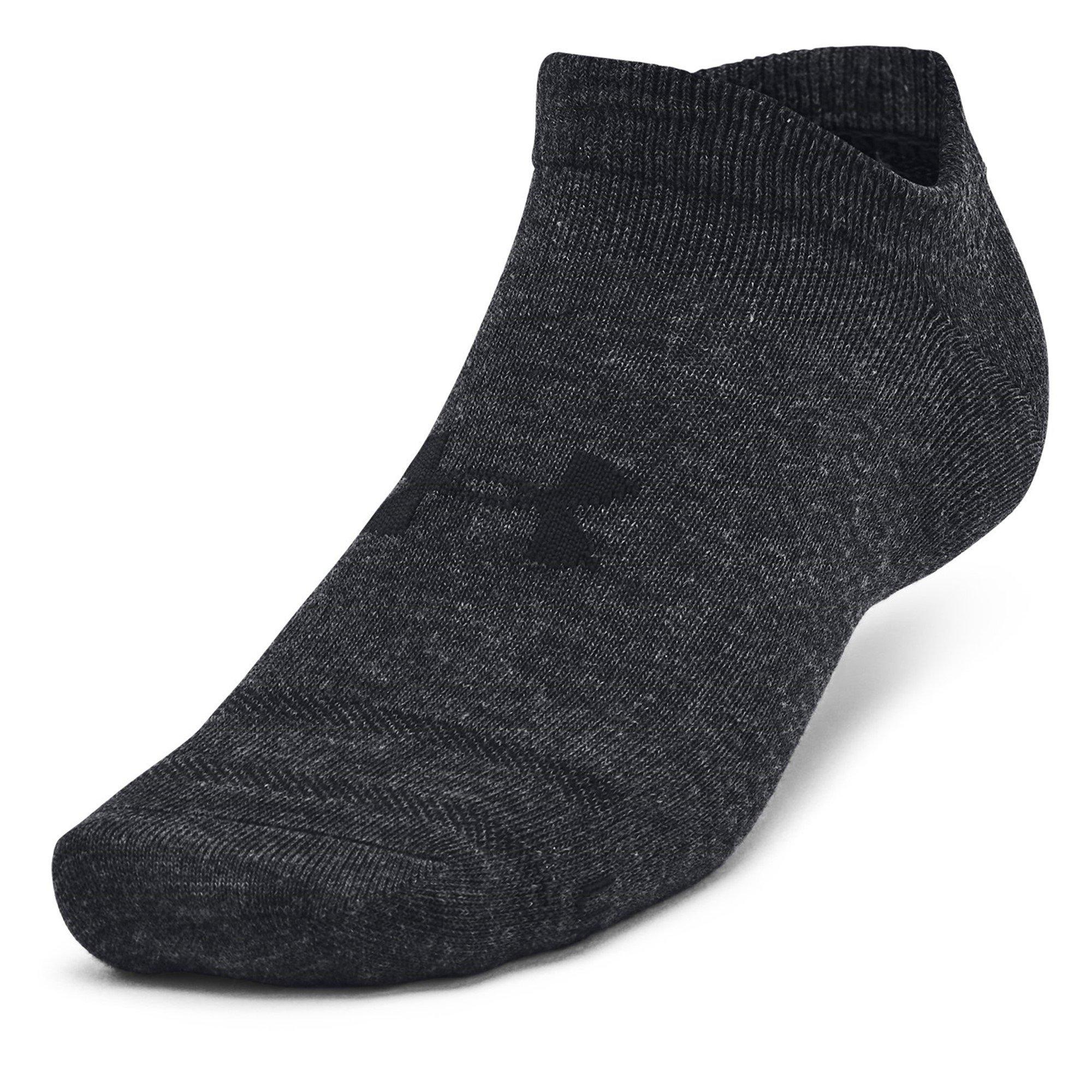 Crna - Under Armour - Adults Essential No Show Trainers Socks - 2