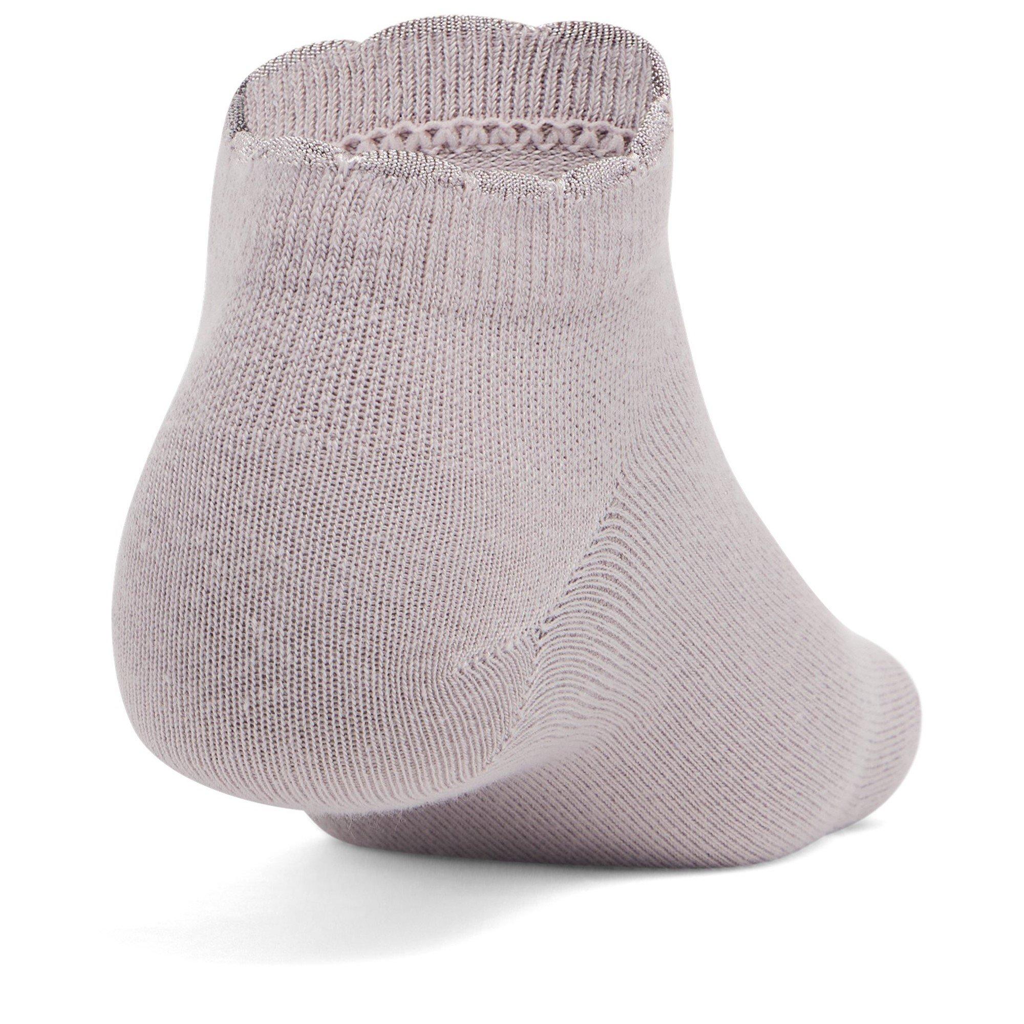 Grey - Under Armour - Adults Essential Low-Cut Trainers Sock - 3