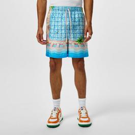 Casablanca Silk Pool Shorts