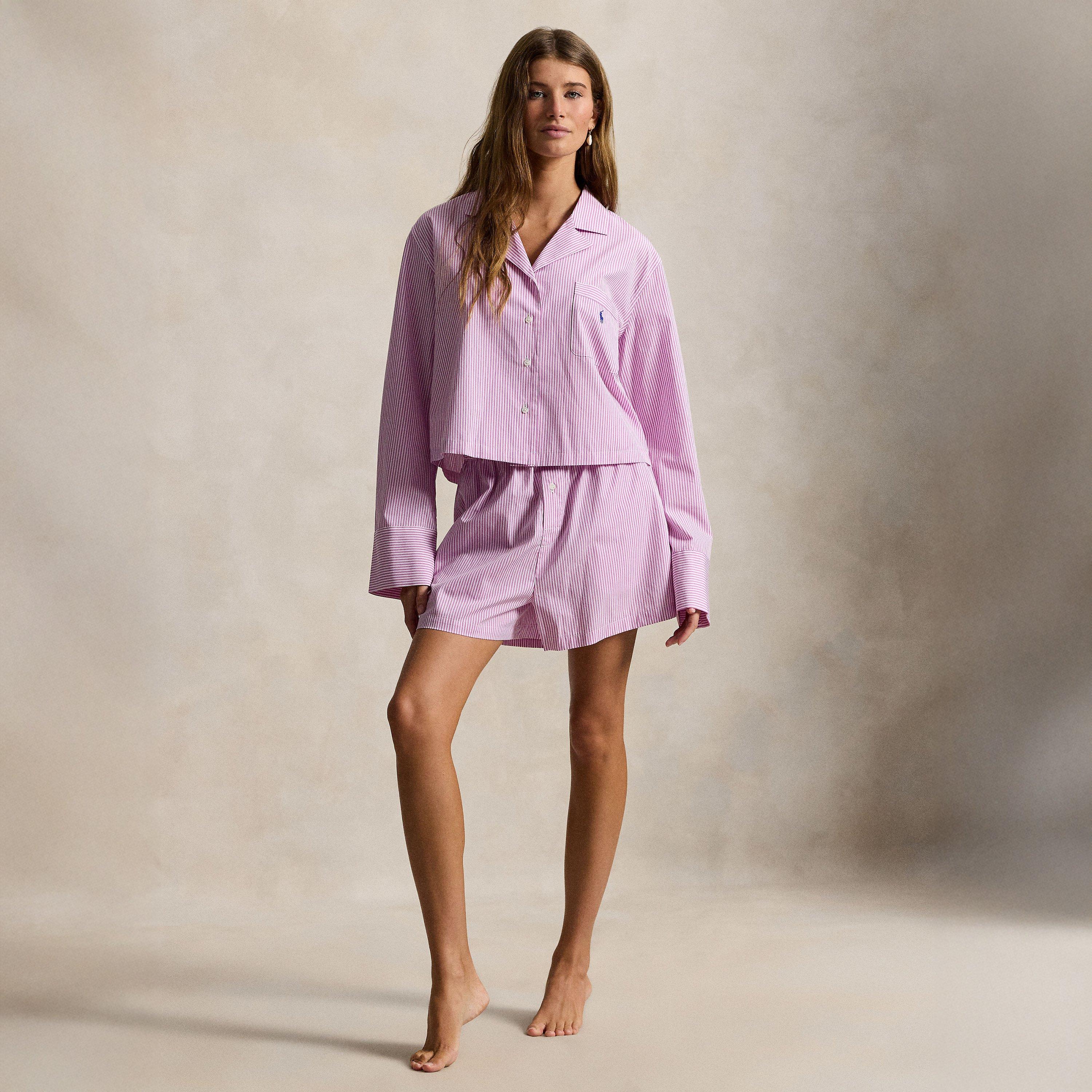 White Cl V M - Polo Ralph Lauren - Polo Crop Box Pj Set Ld63 - 1