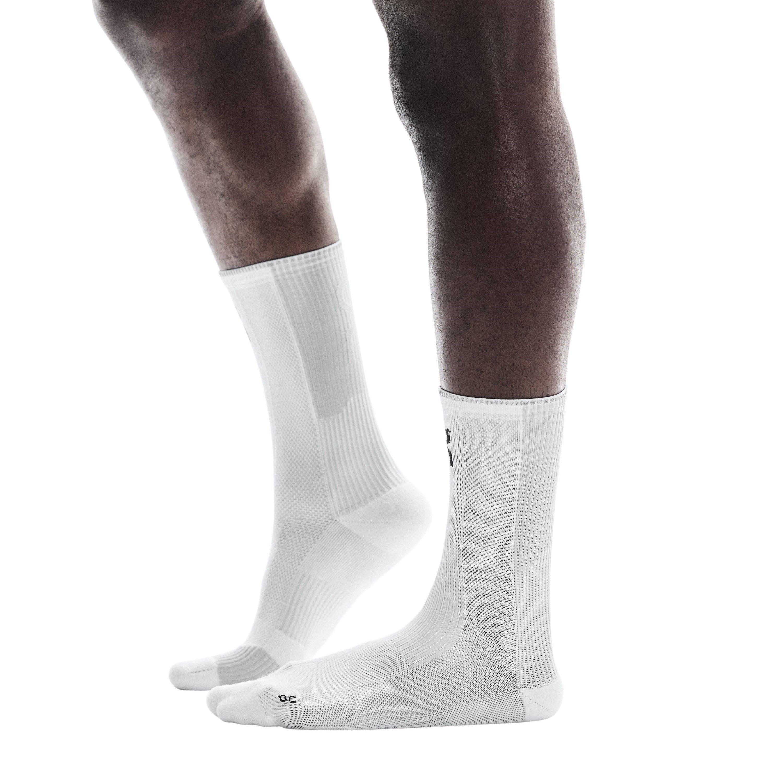 White - On - Adults Crew Socks - 2