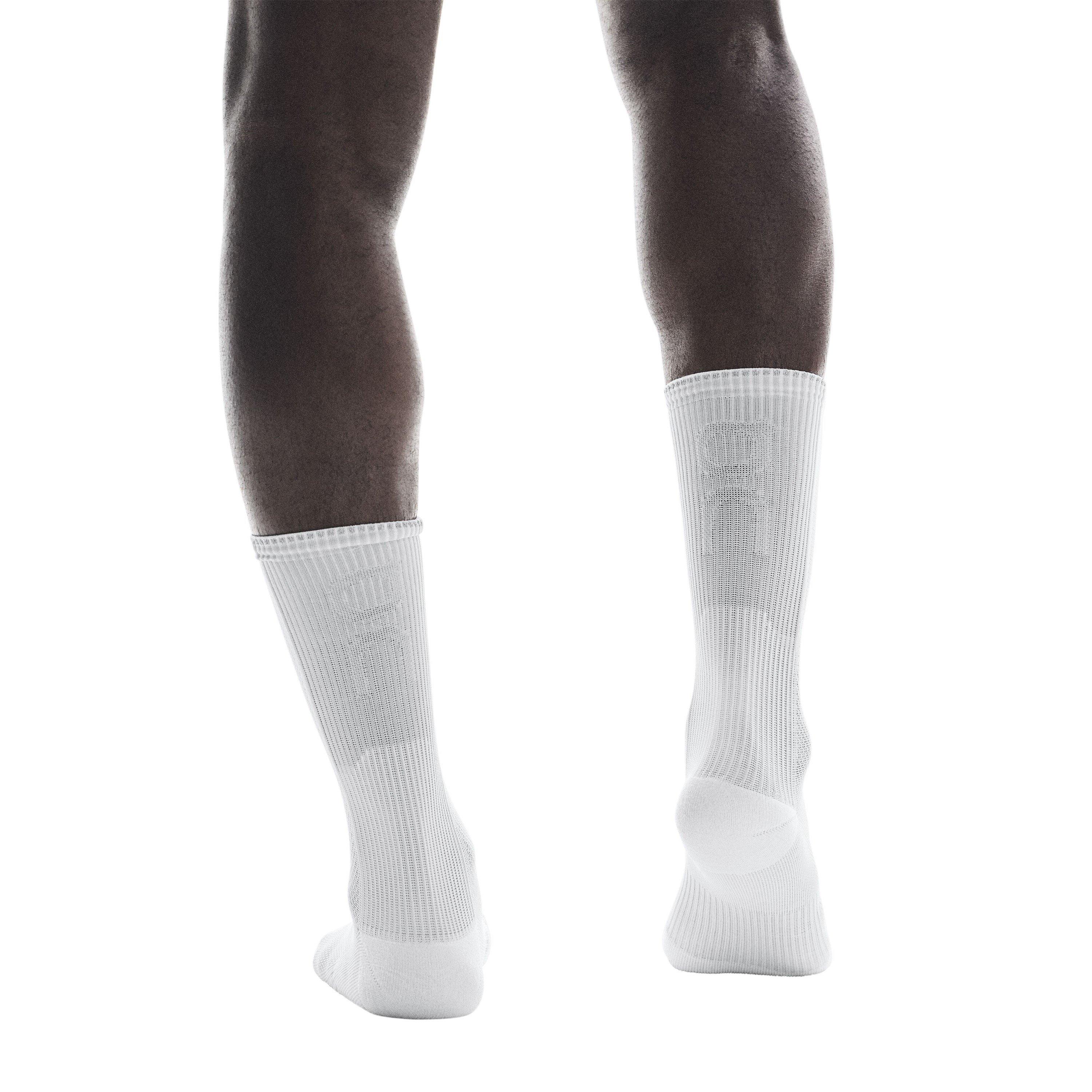 White - On - Adults Crew Socks - 4