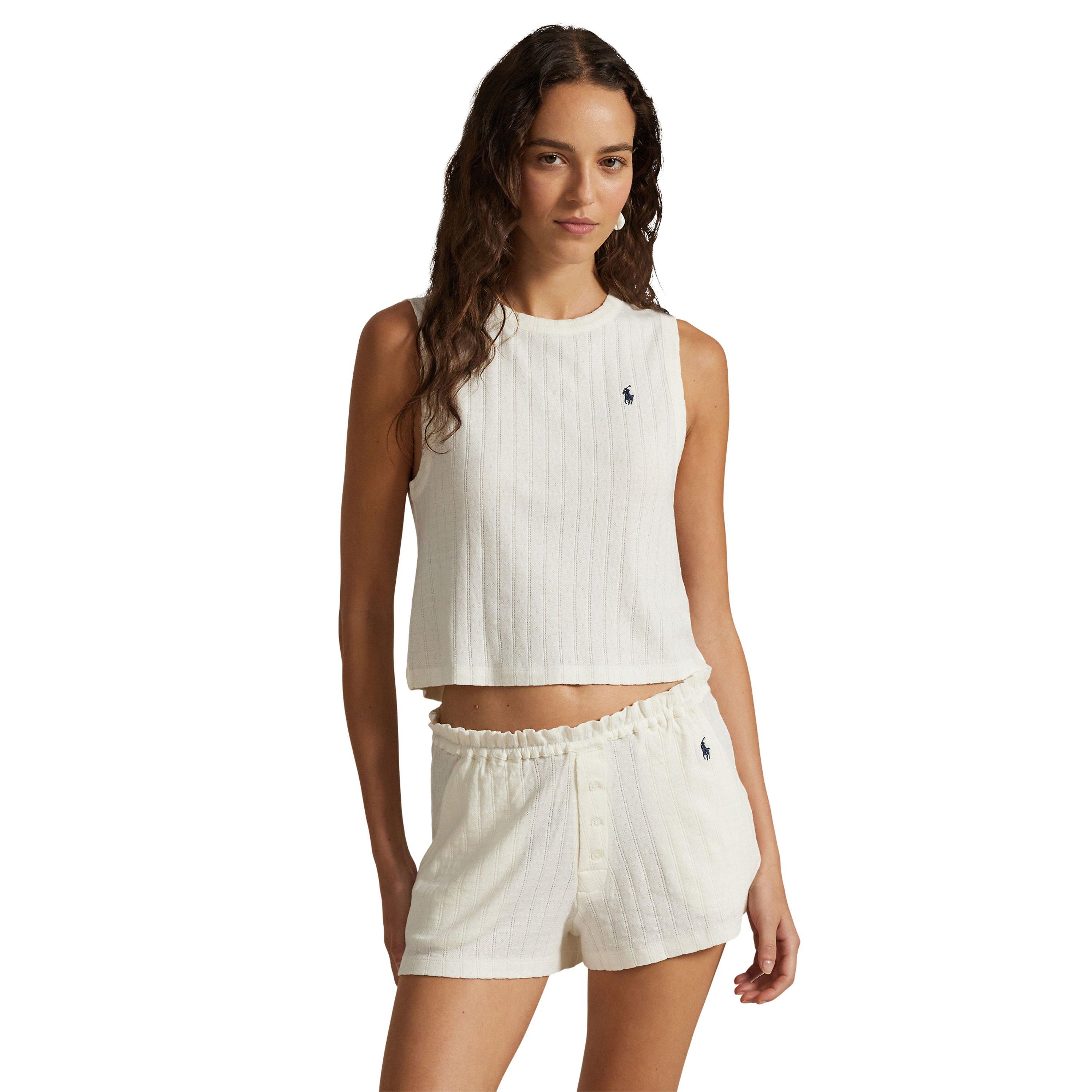 Egret - Polo Ralph Lauren - Women's Camisole Short Sleeve Pyjama Set - 3
