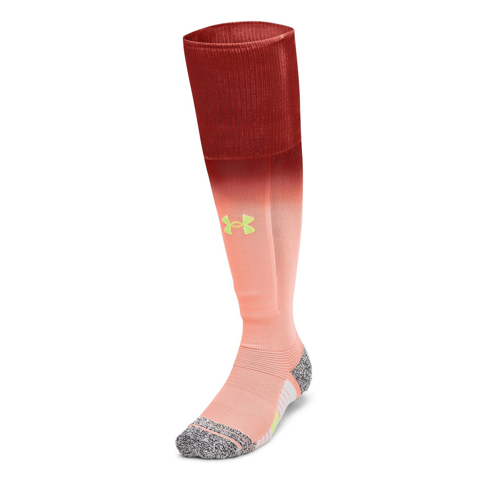 Orange - Under Armour - Adults Magnetico Pocket Football Socks - 2