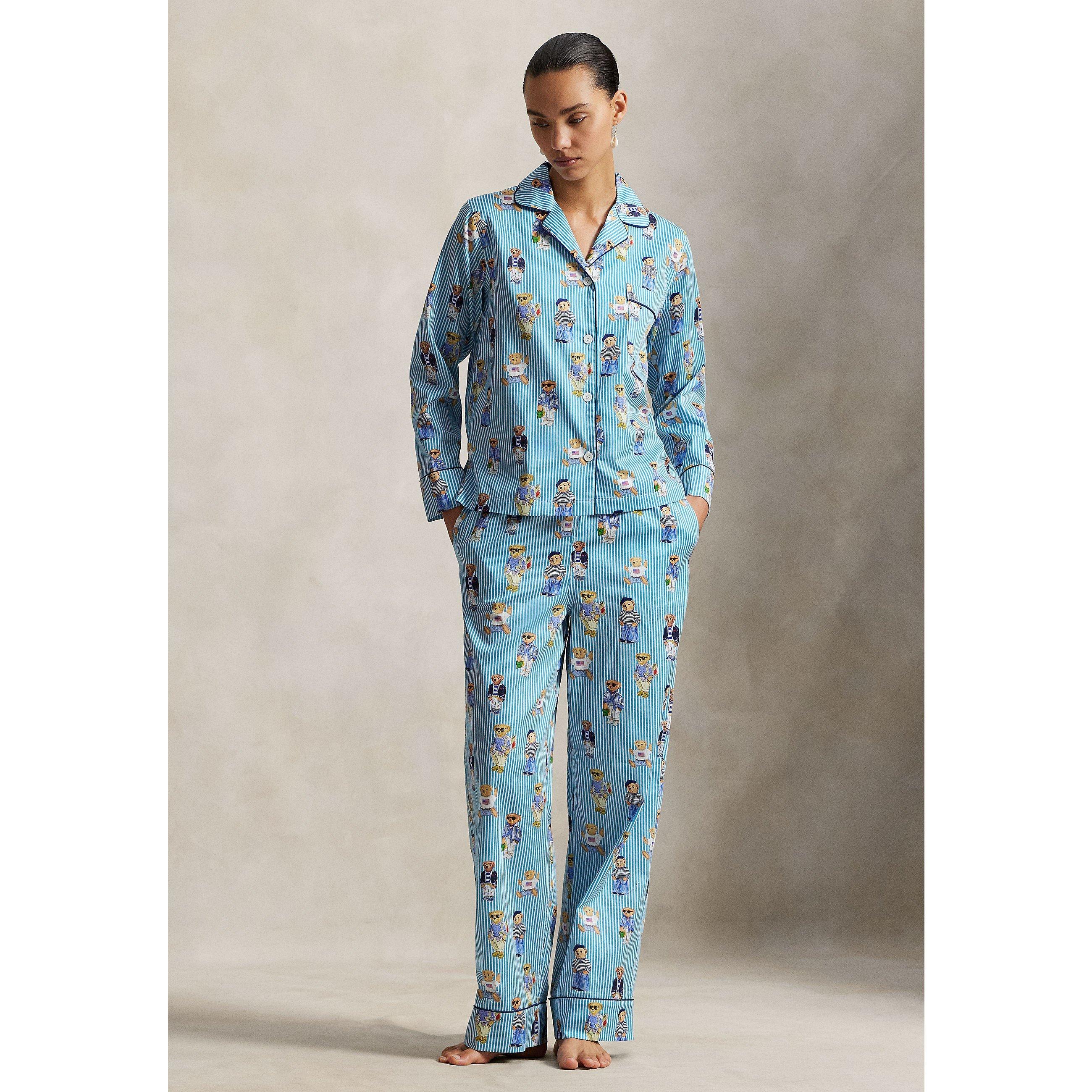 Mist Bear - Polo Ralph Lauren - Women's Madison Long Sleeve Pyjama Set - 1
