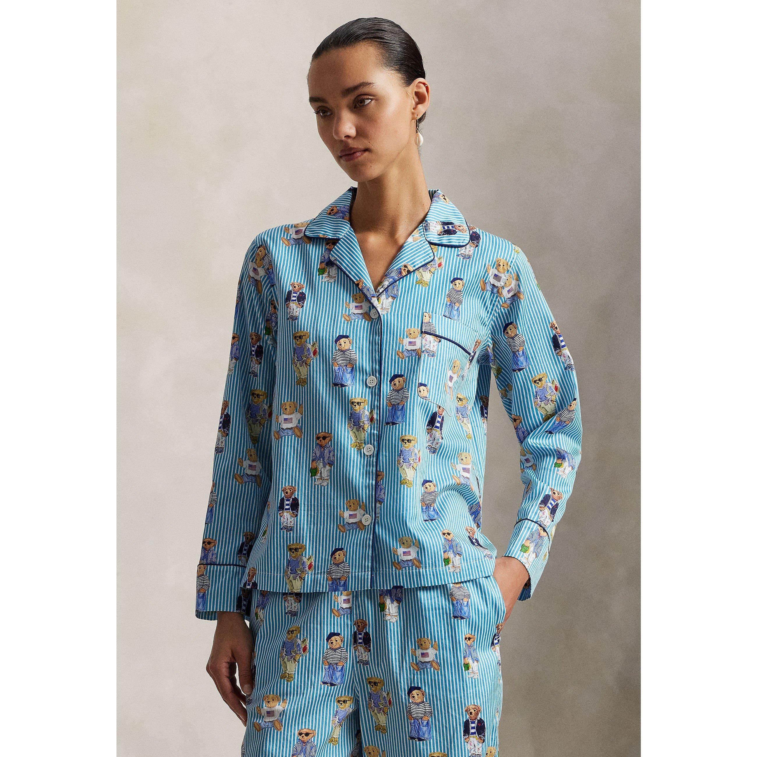Mist Bear - Polo Ralph Lauren - Women's Madison Long Sleeve Pyjama Set - 3