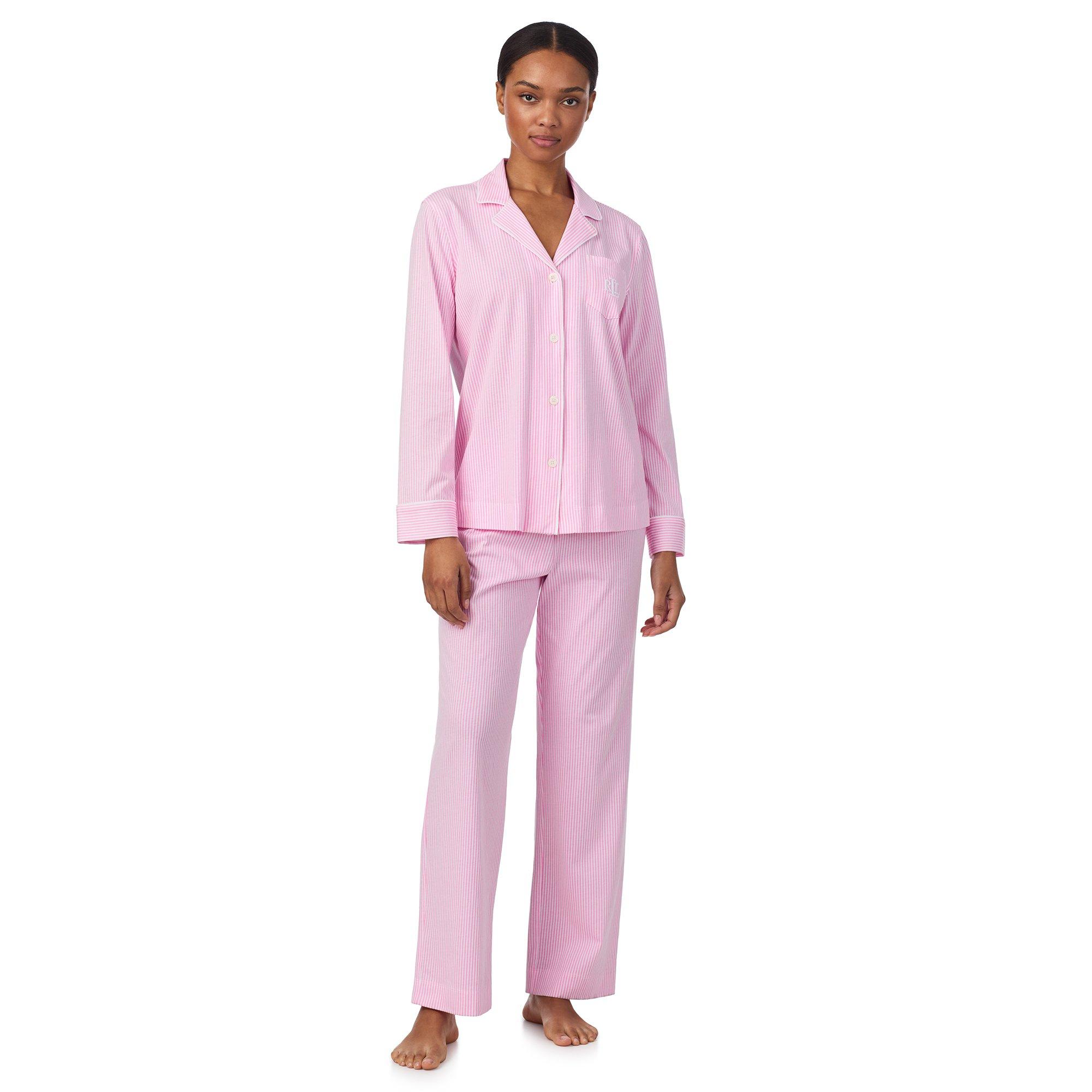 Pink - Lauren by Ralph Lauren - LRL Knt SS PJ Set Ld63 - 1